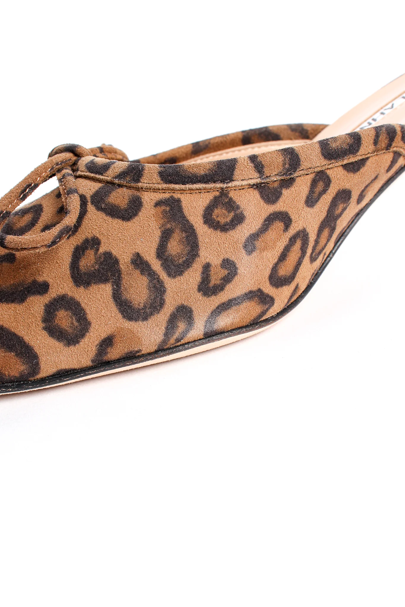 Leopard Suede Block Heel Mules - Image 12