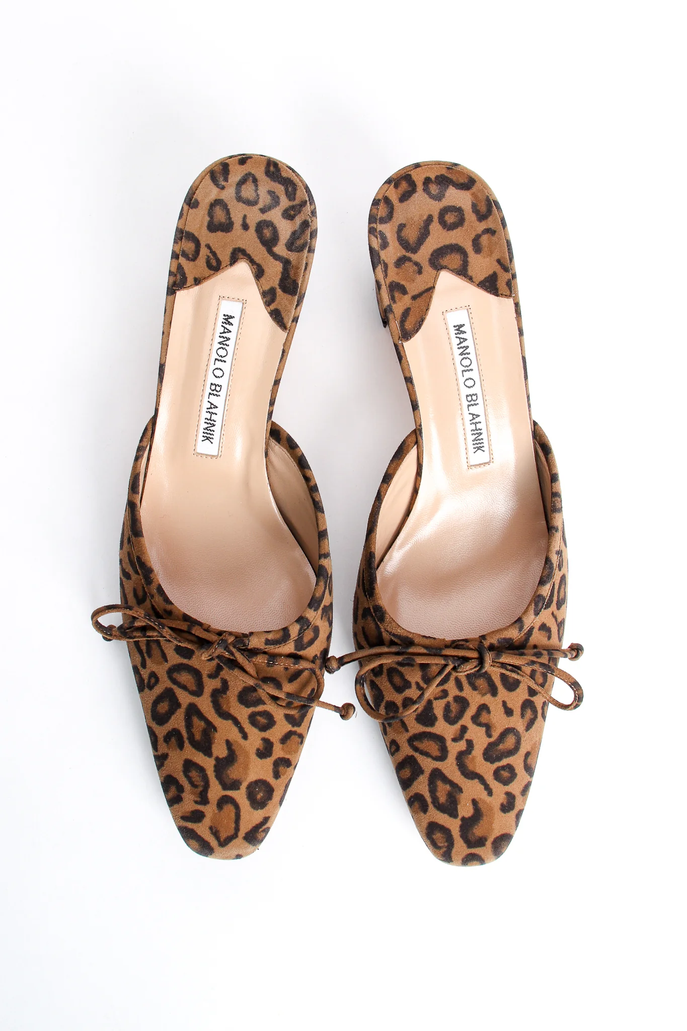 Leopard Suede Block Heel Mules - Image 4