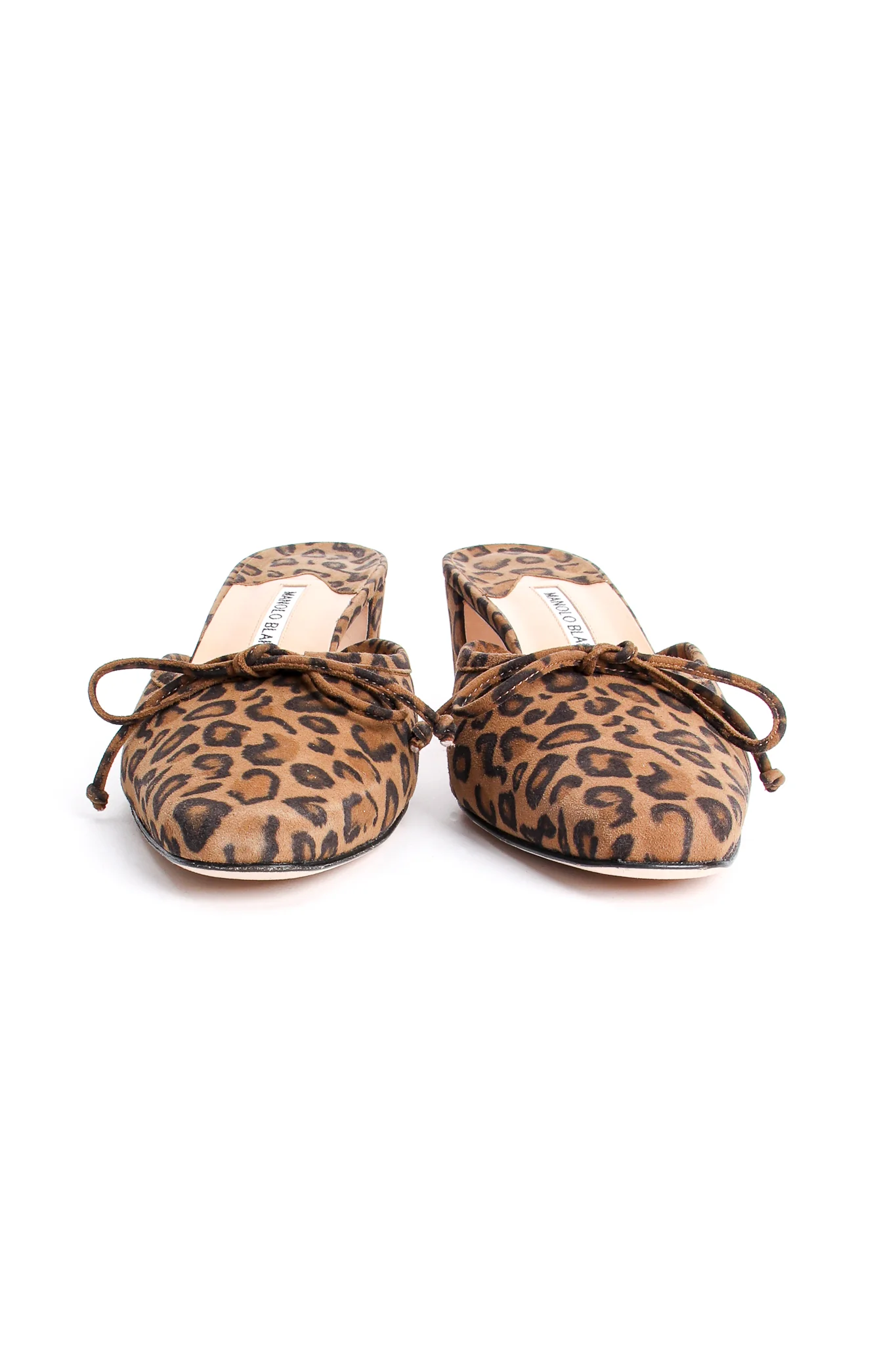 Leopard Suede Block Heel Mules - Image 5