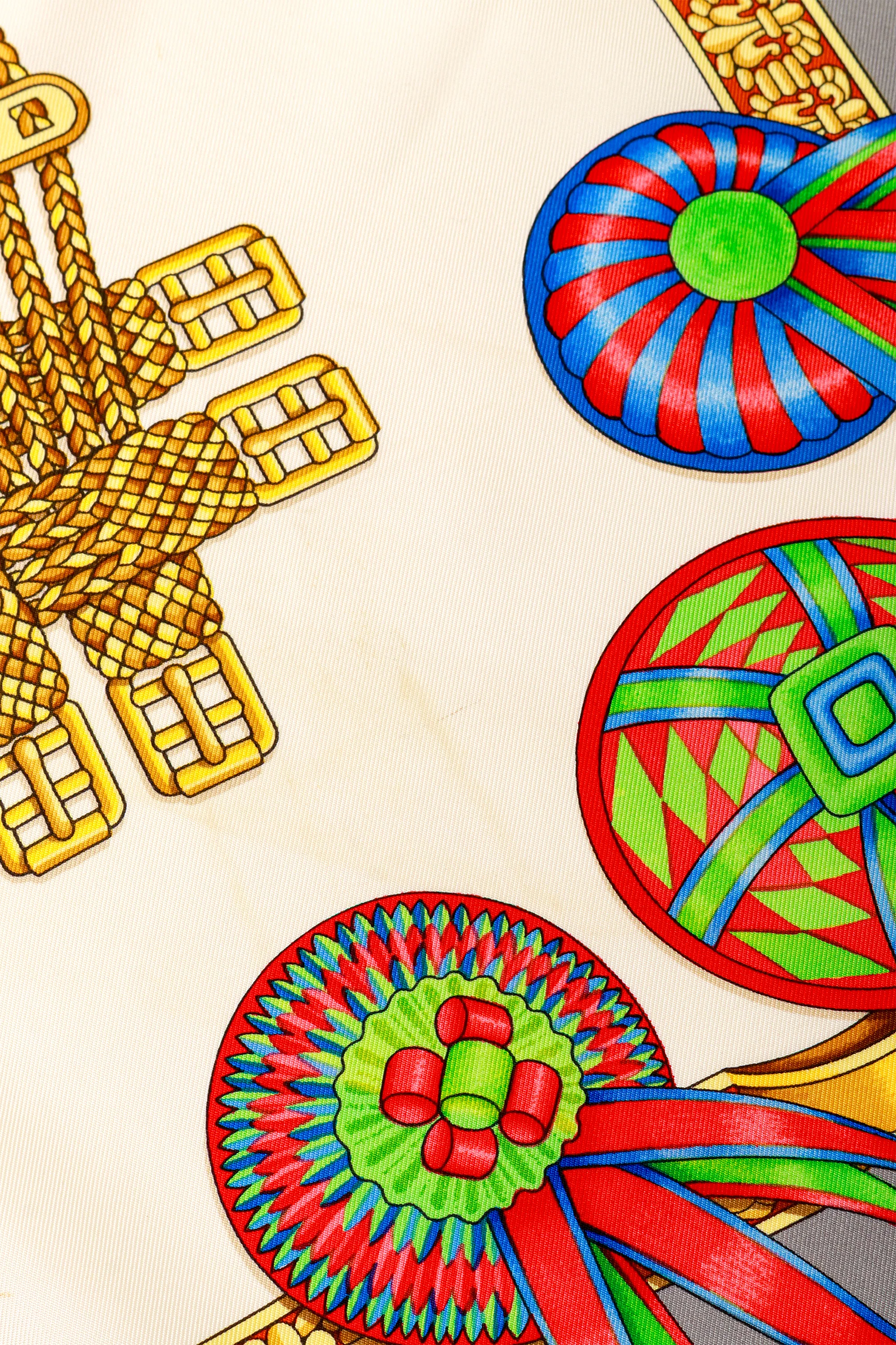 Les Rubans de Cheval Print Silk Scarf - Image 7