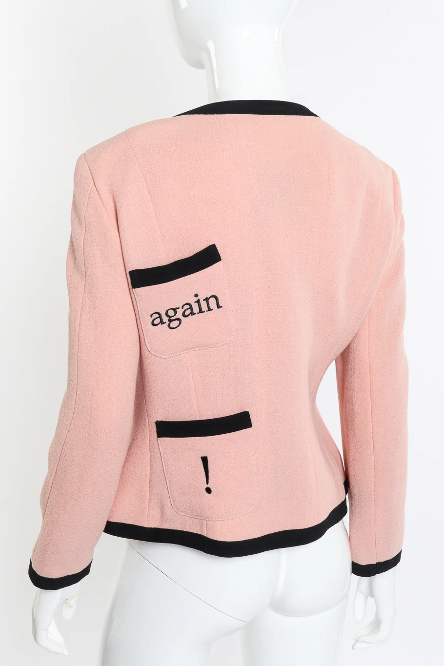 "Let's Twist" Embroidered Wool Jacket - Image 2