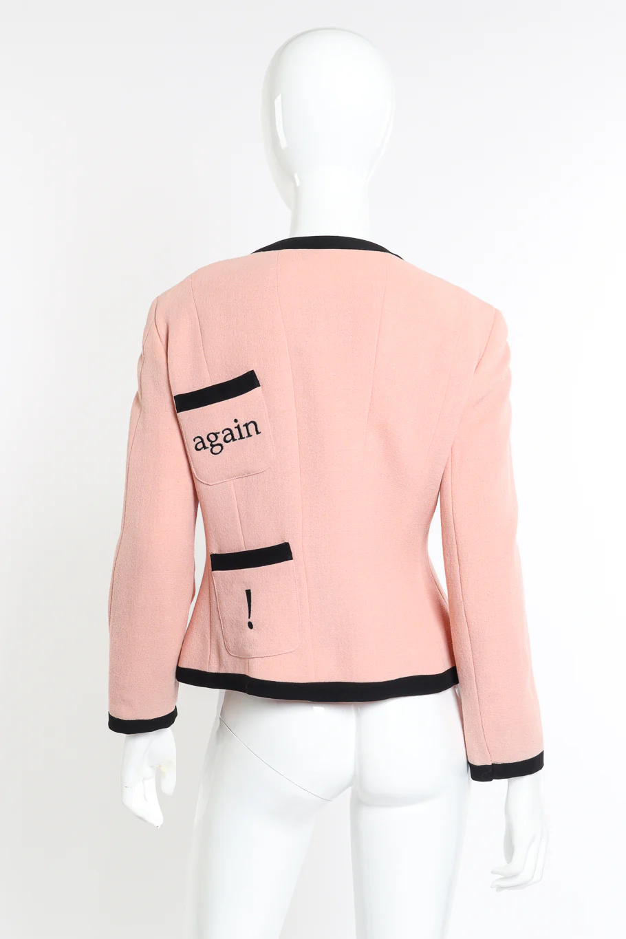 "Let's Twist" Embroidered Wool Jacket - Image 5