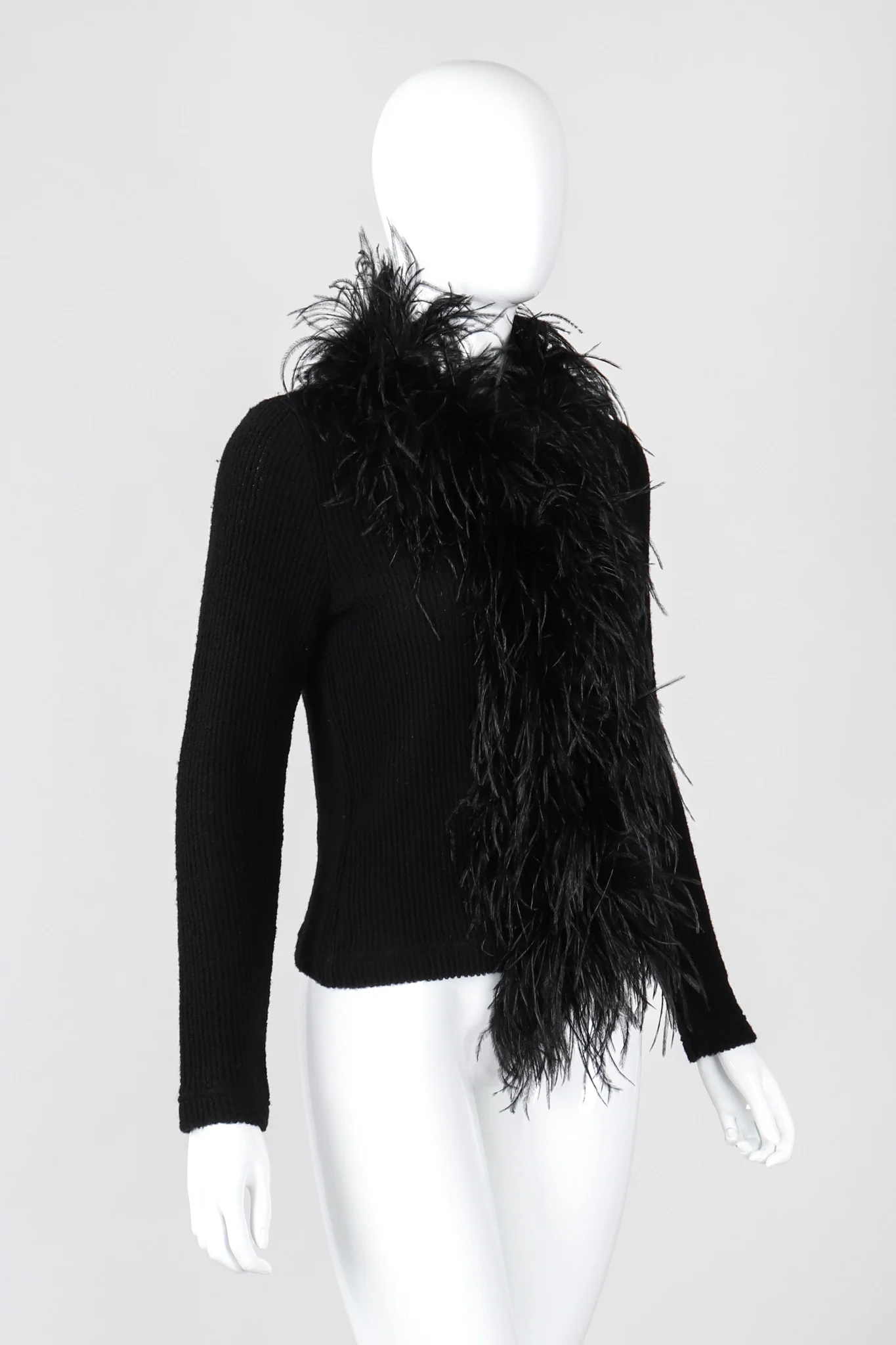 Liberté Ribbed Feather Cardigan
