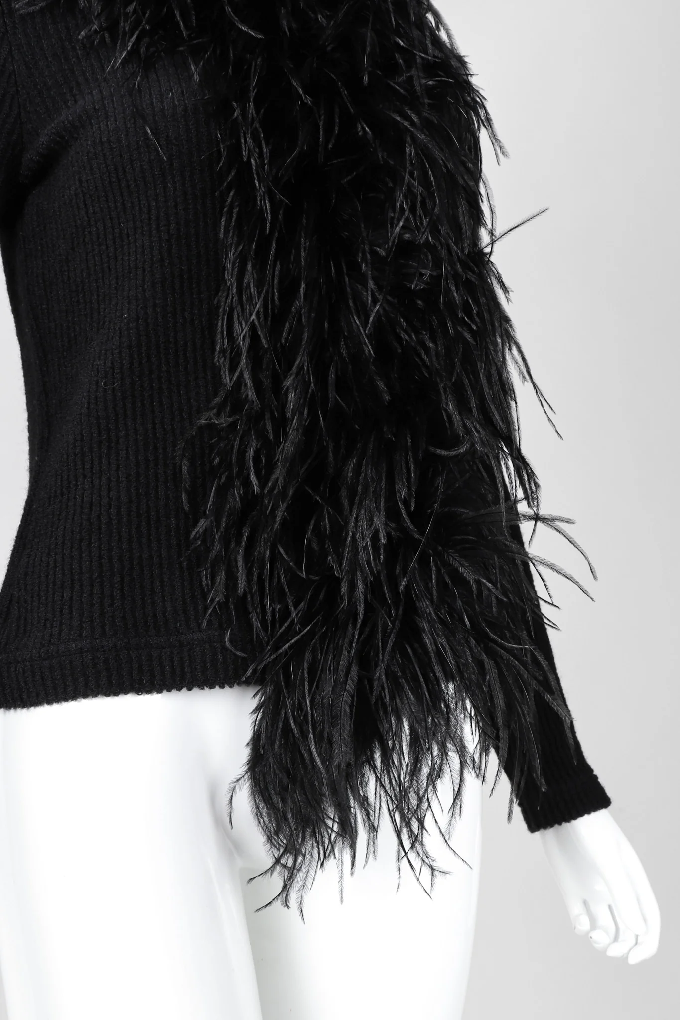 Liberté Ribbed Feather Cardigan - Image 10