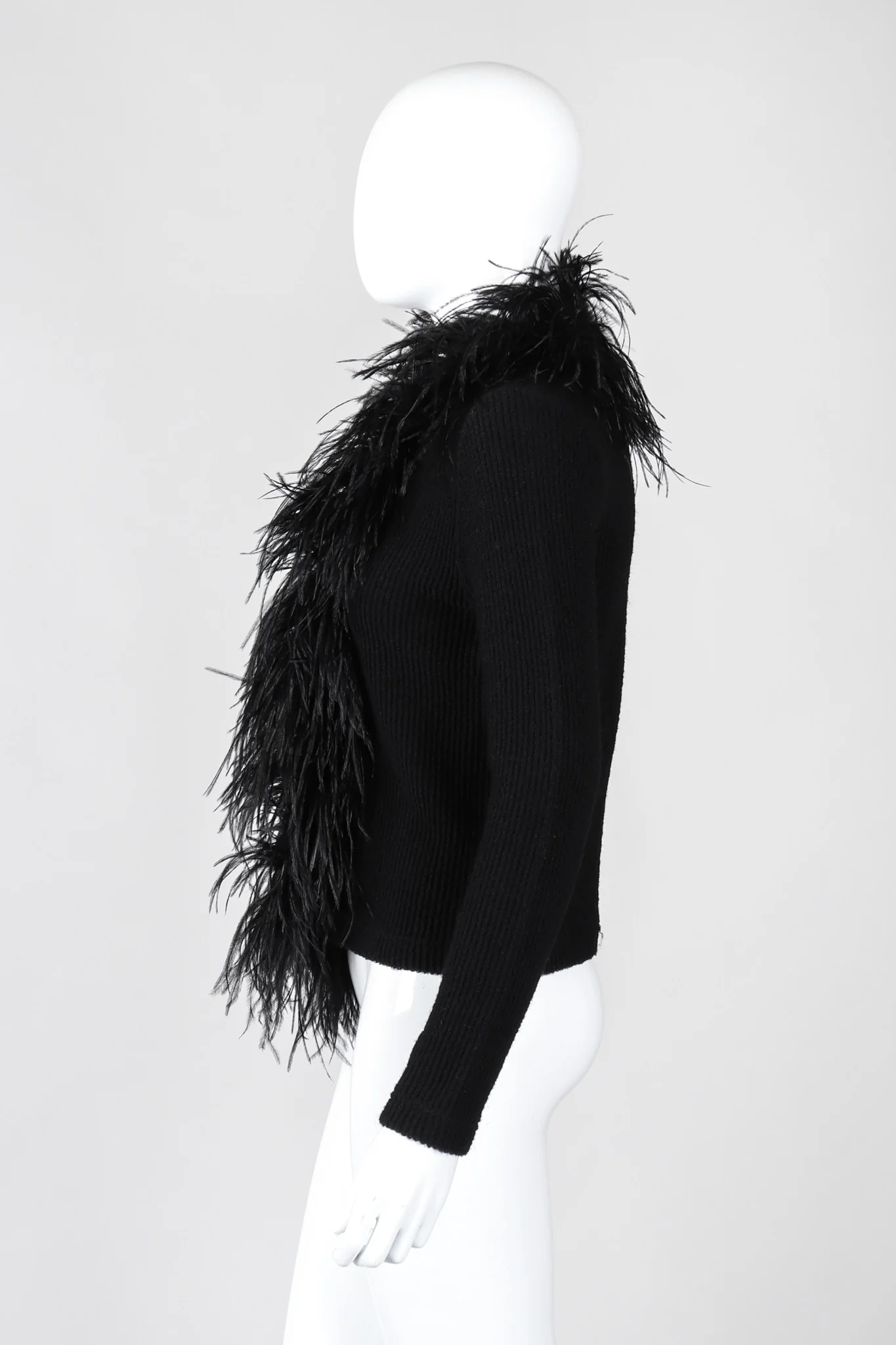 Liberté Ribbed Feather Cardigan - Image 4