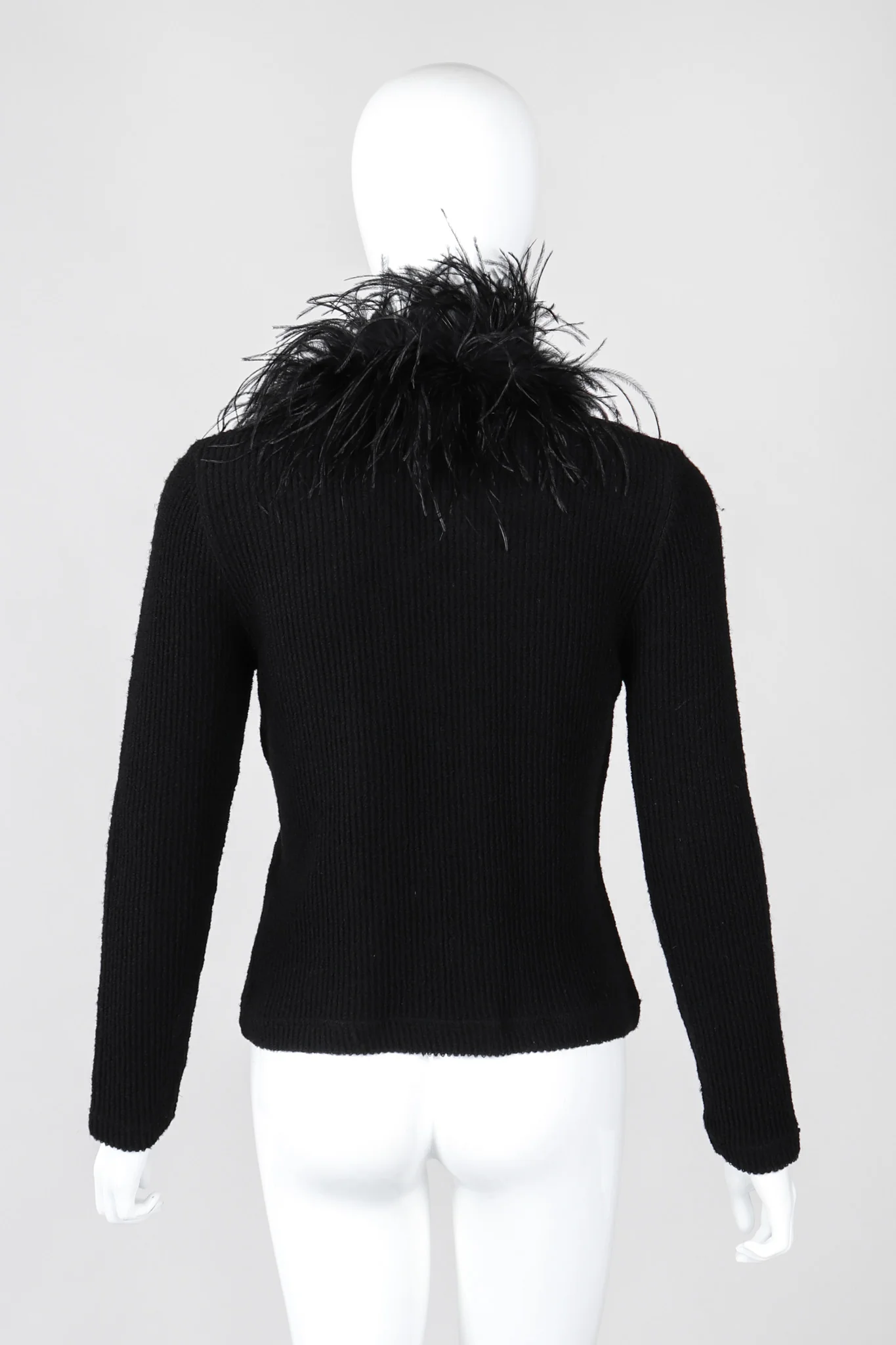 Liberté Ribbed Feather Cardigan - Image 6