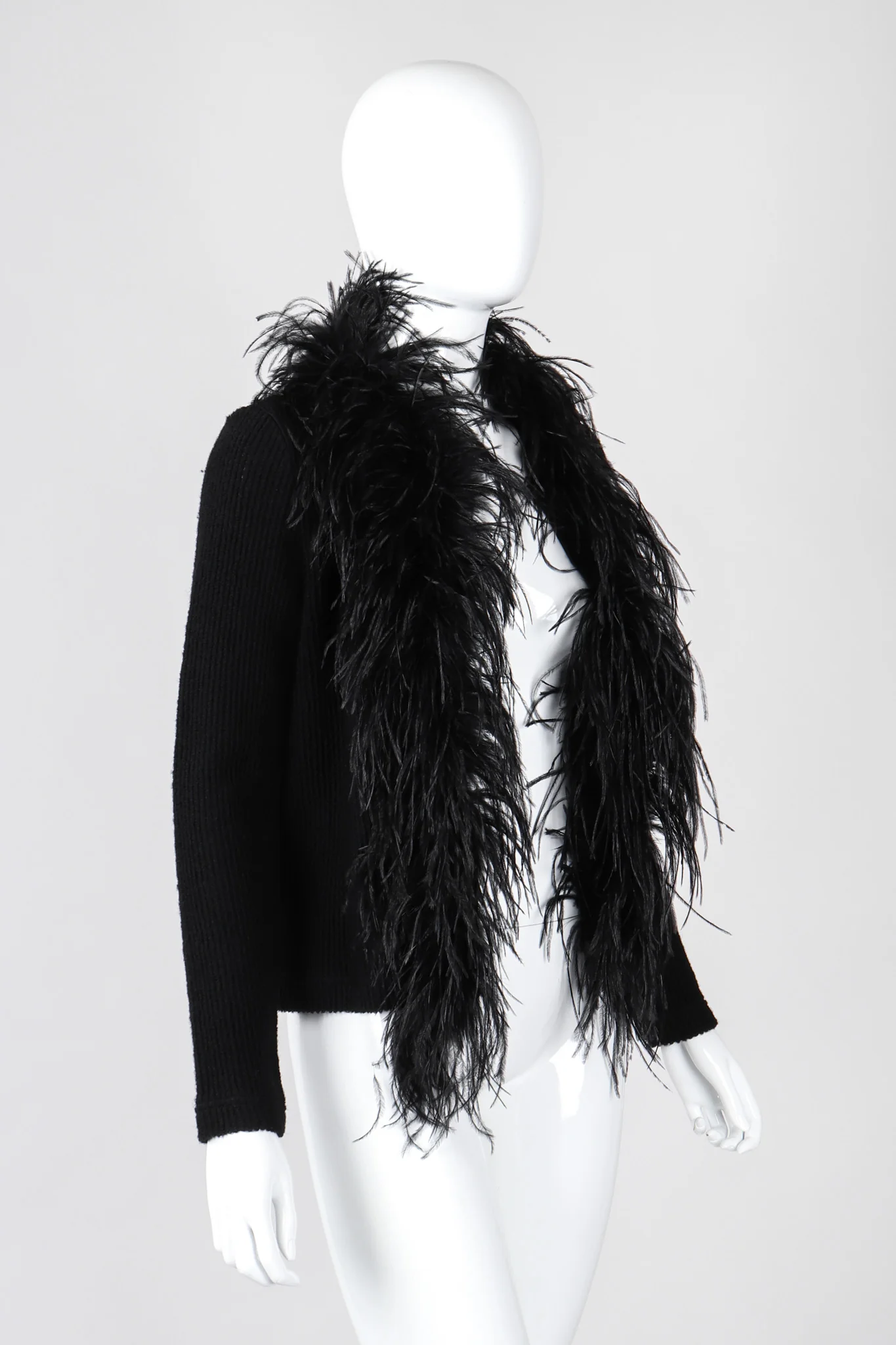Liberté Ribbed Feather Cardigan - Image 7