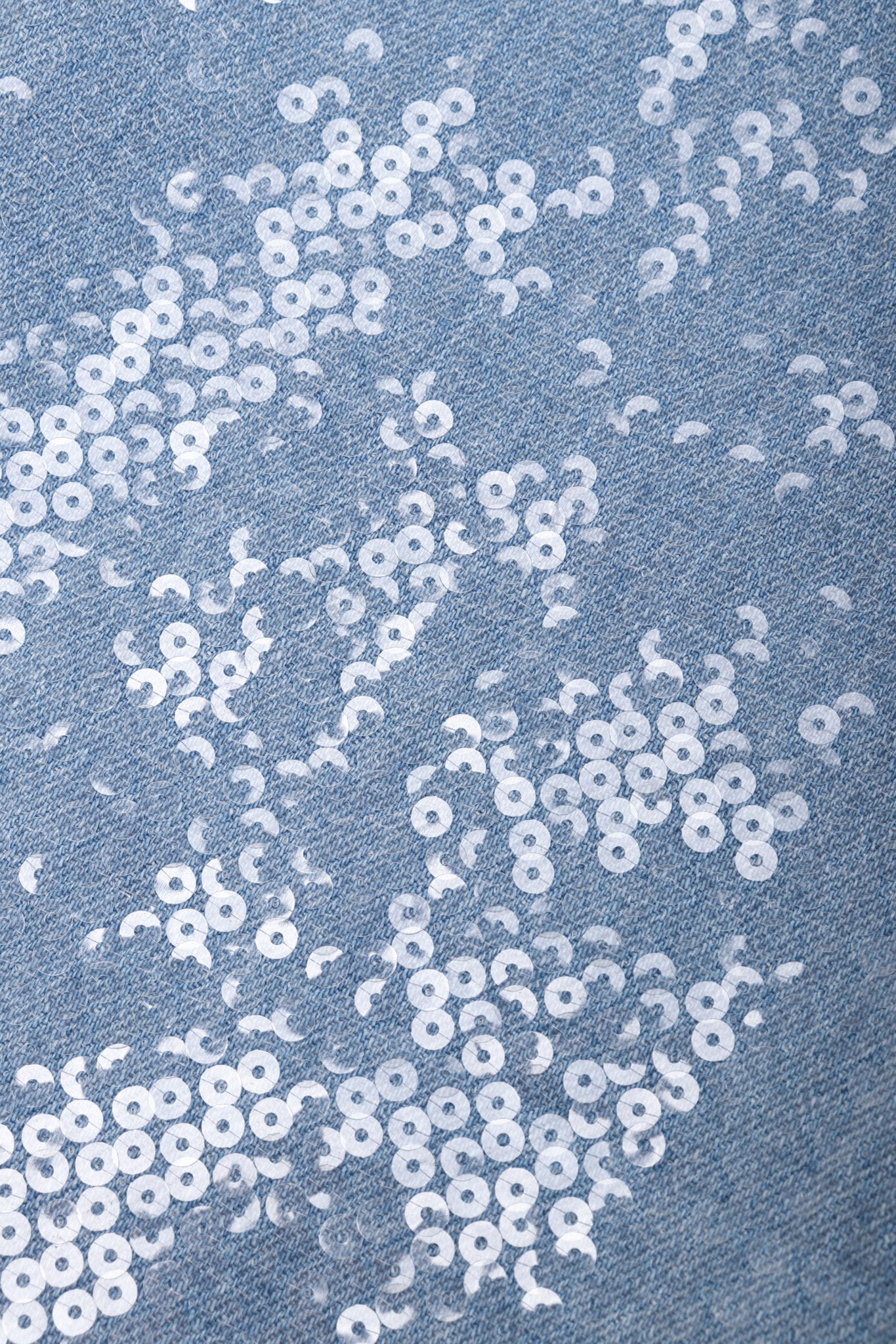 Light Wash Denim Sequin Jeans - Image 8