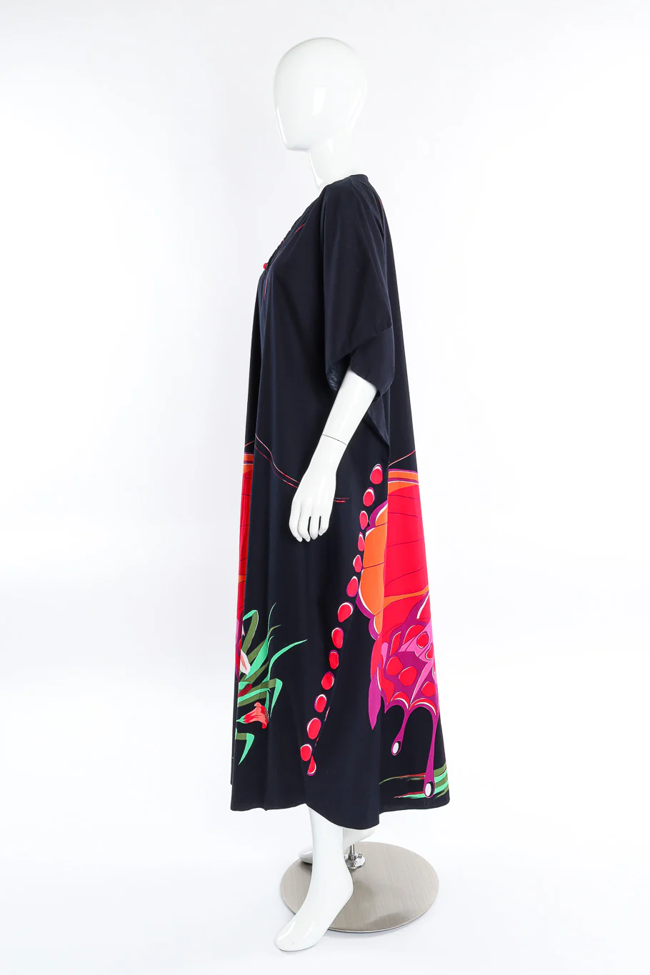 Lilies & Butterfly Cotton Caftan - Image 2
