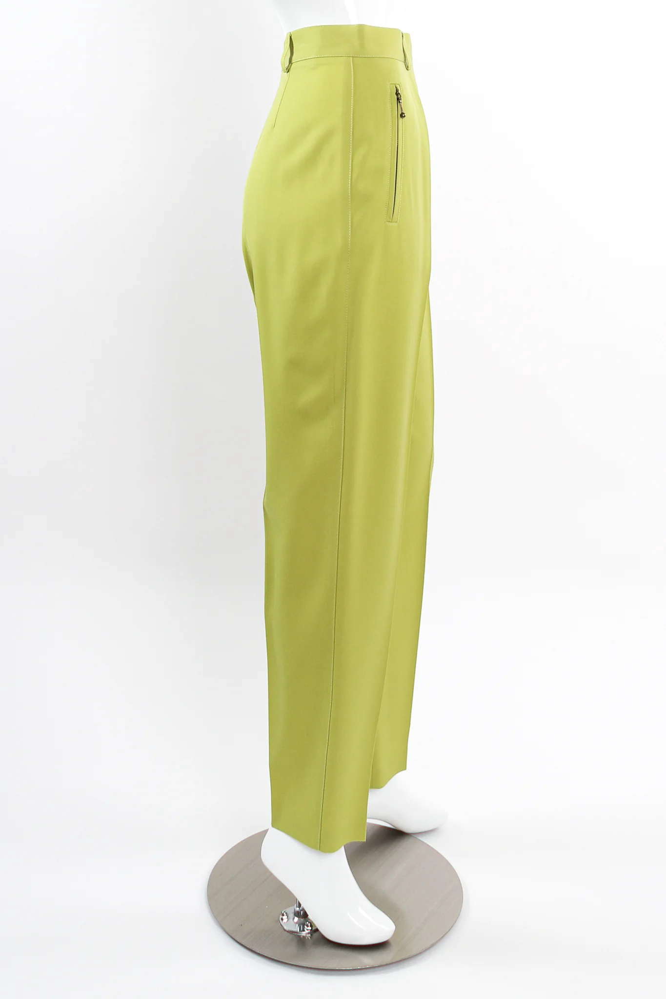 Lime Tapered Pleat Pant - Image 9