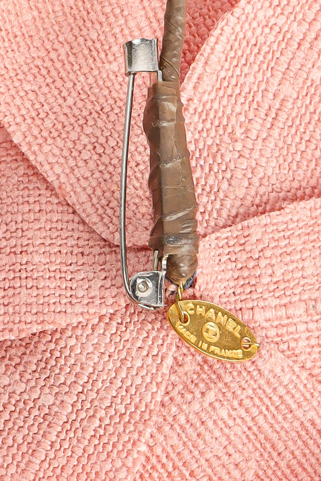 Linen Camellia Flower Pin - Image 7