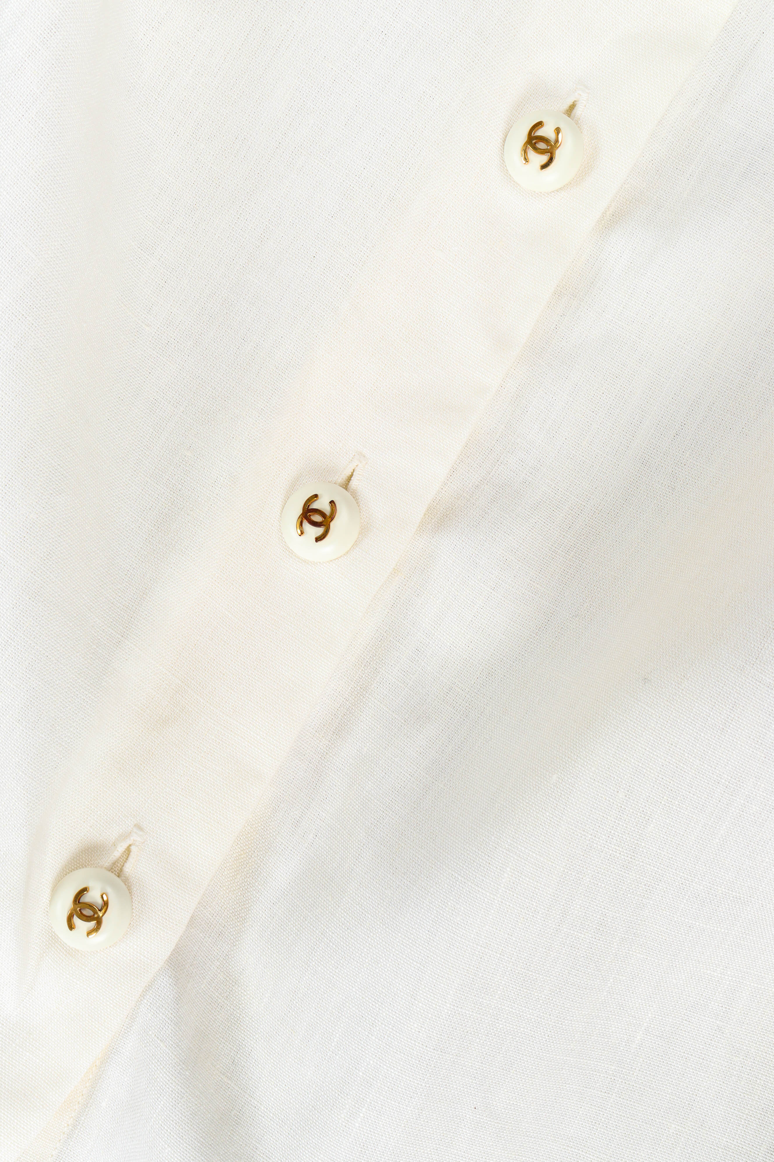 CC Linen Cutout Blouse - Image 6