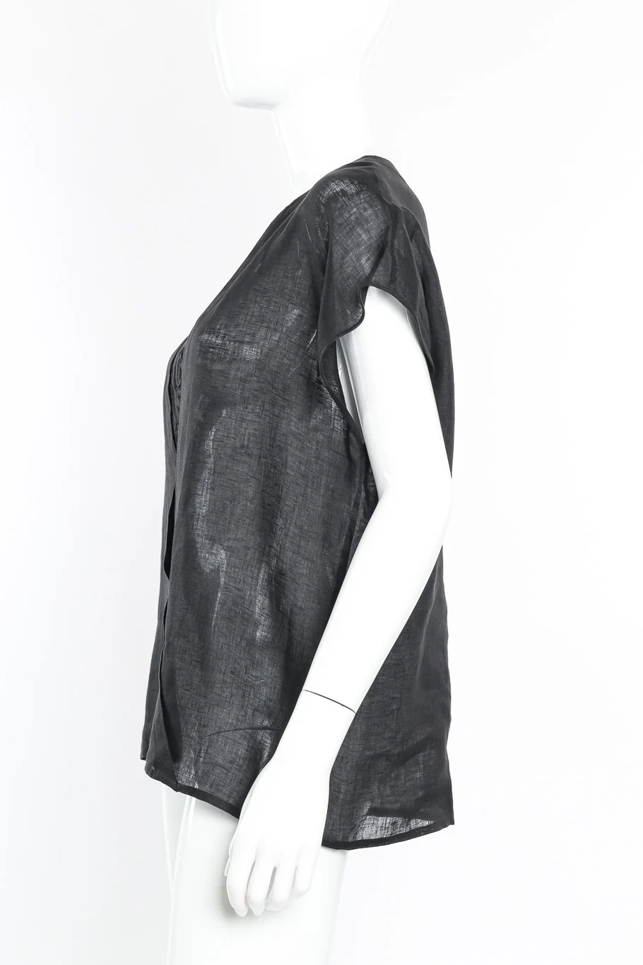 Linen Surplice Blouse - Image 2