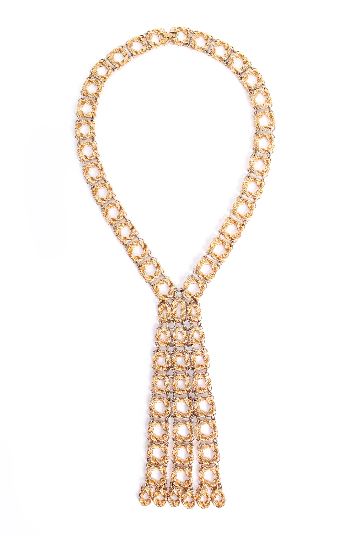 Linked Waterfall Y Necklace - Image 3