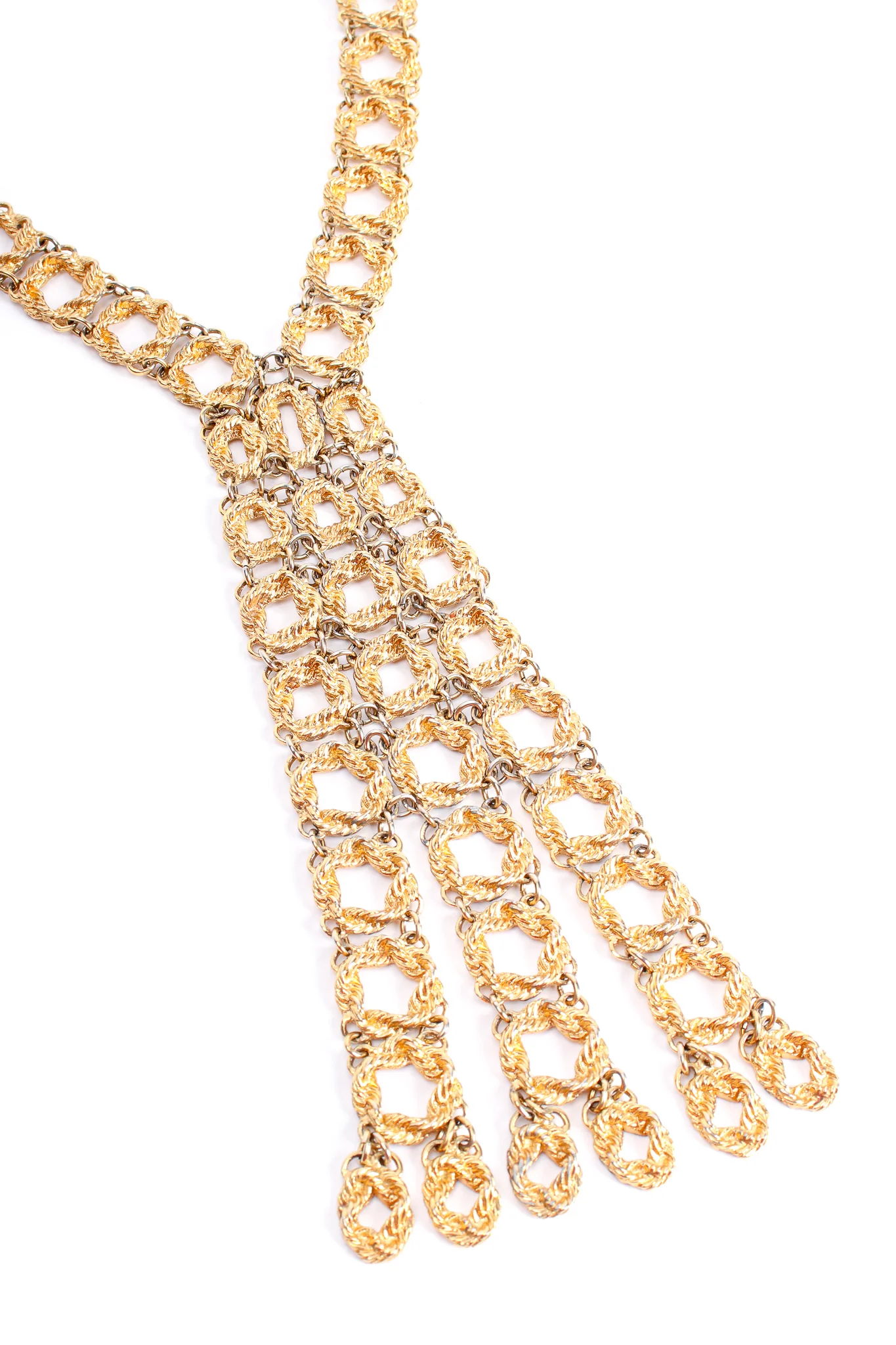 Linked Waterfall Y Necklace - Image 4