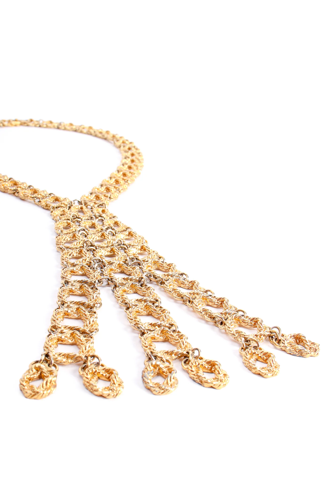 Linked Waterfall Y Necklace - Image 5
