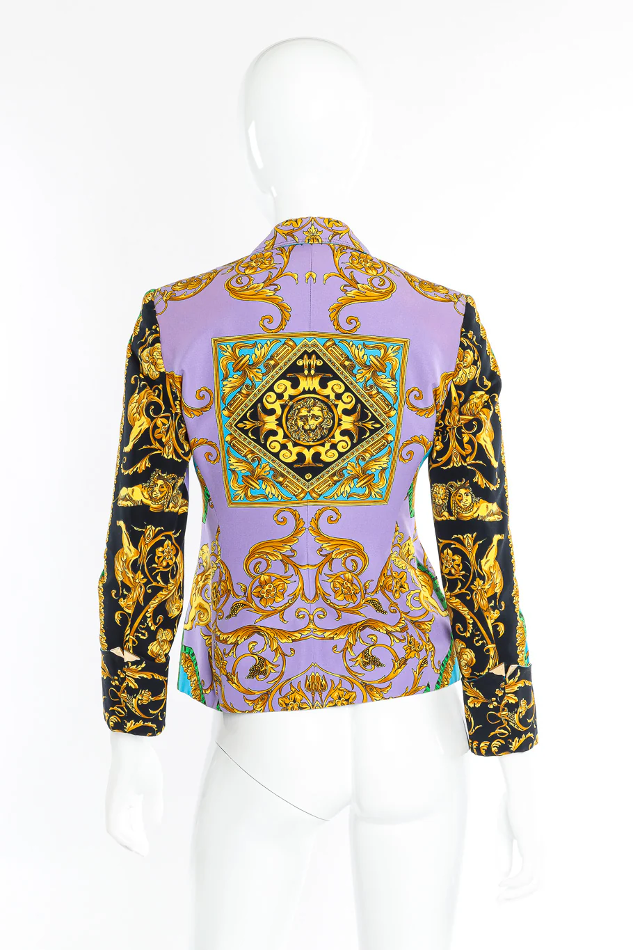 Lion Brocade Print Blazer - Image 3