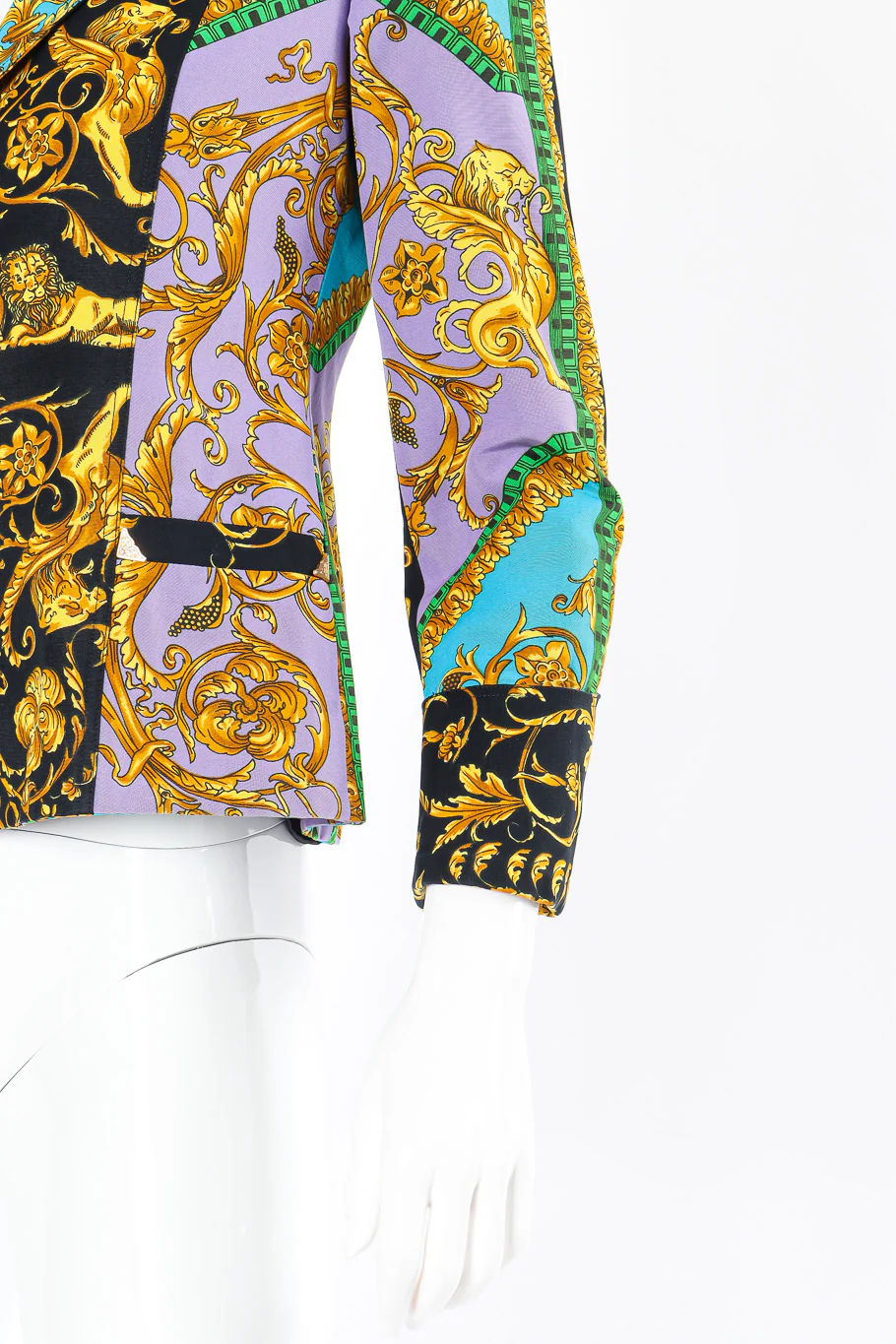 Lion Brocade Print Blazer - Image 4