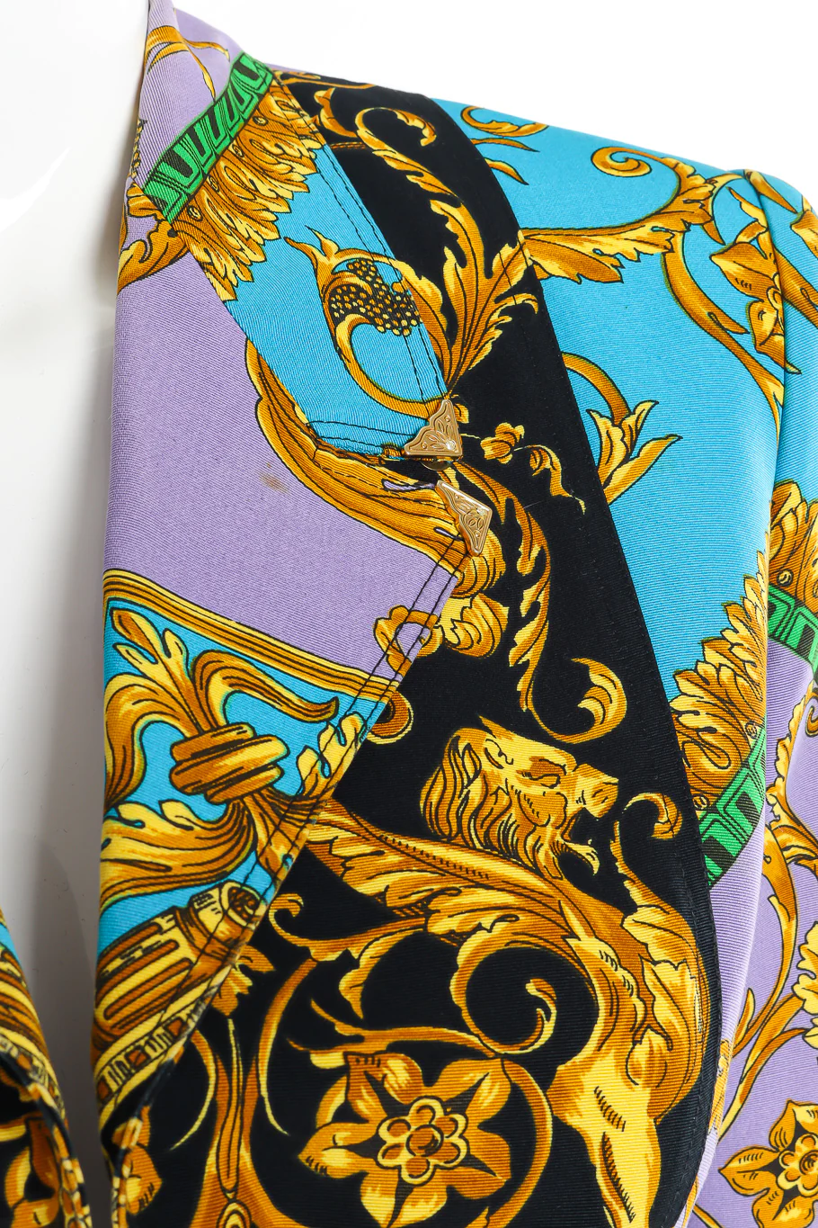 Lion Brocade Print Blazer - Image 5