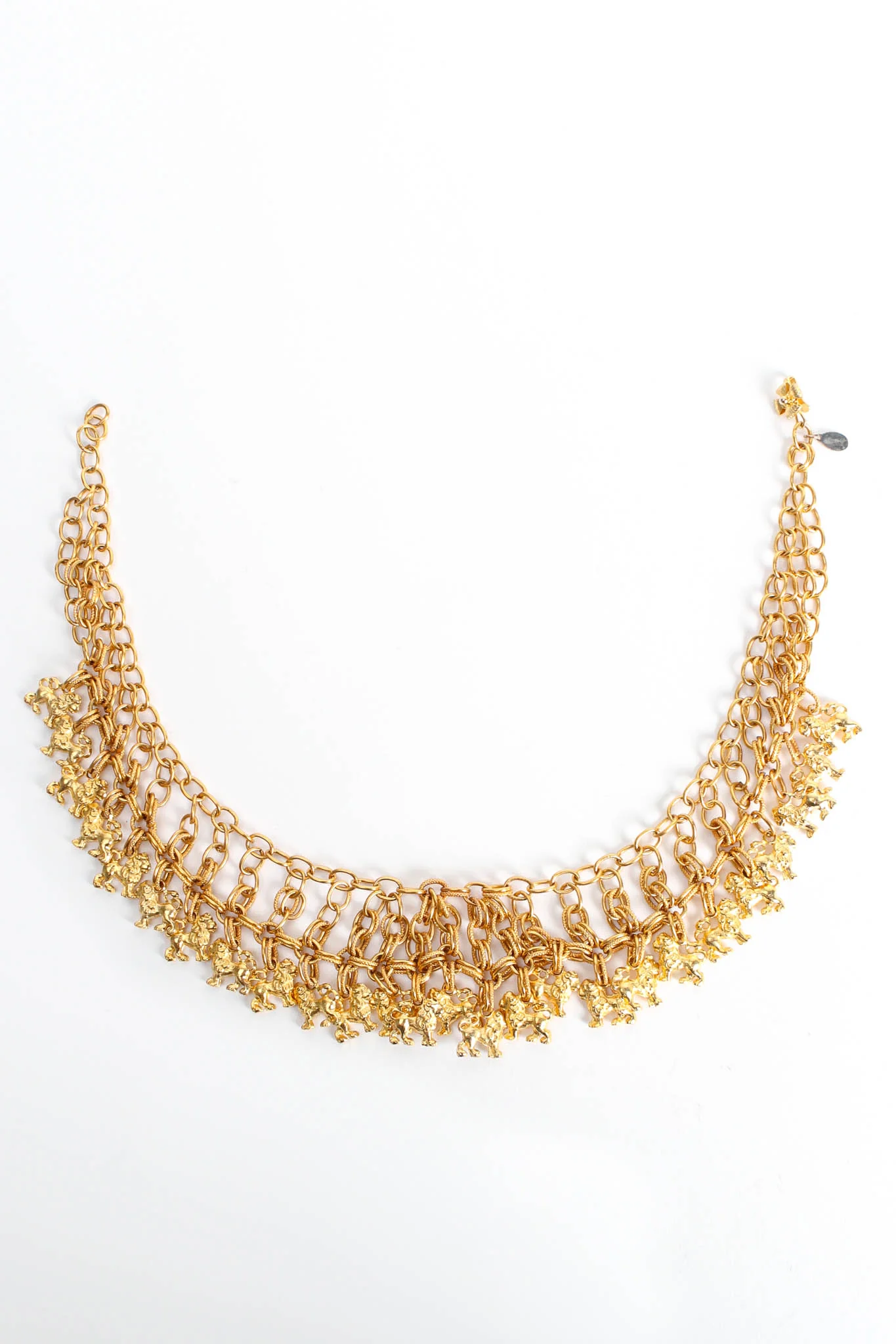 Lion Charm Bib Necklace - Image 3
