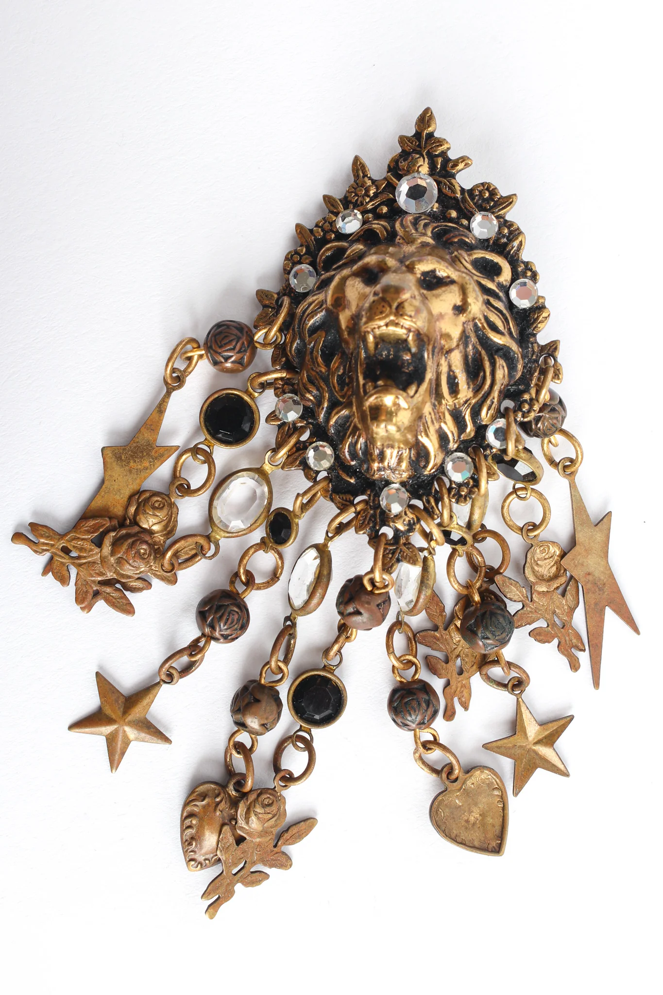 Lion Charm Chandelier Earrings - Image 6