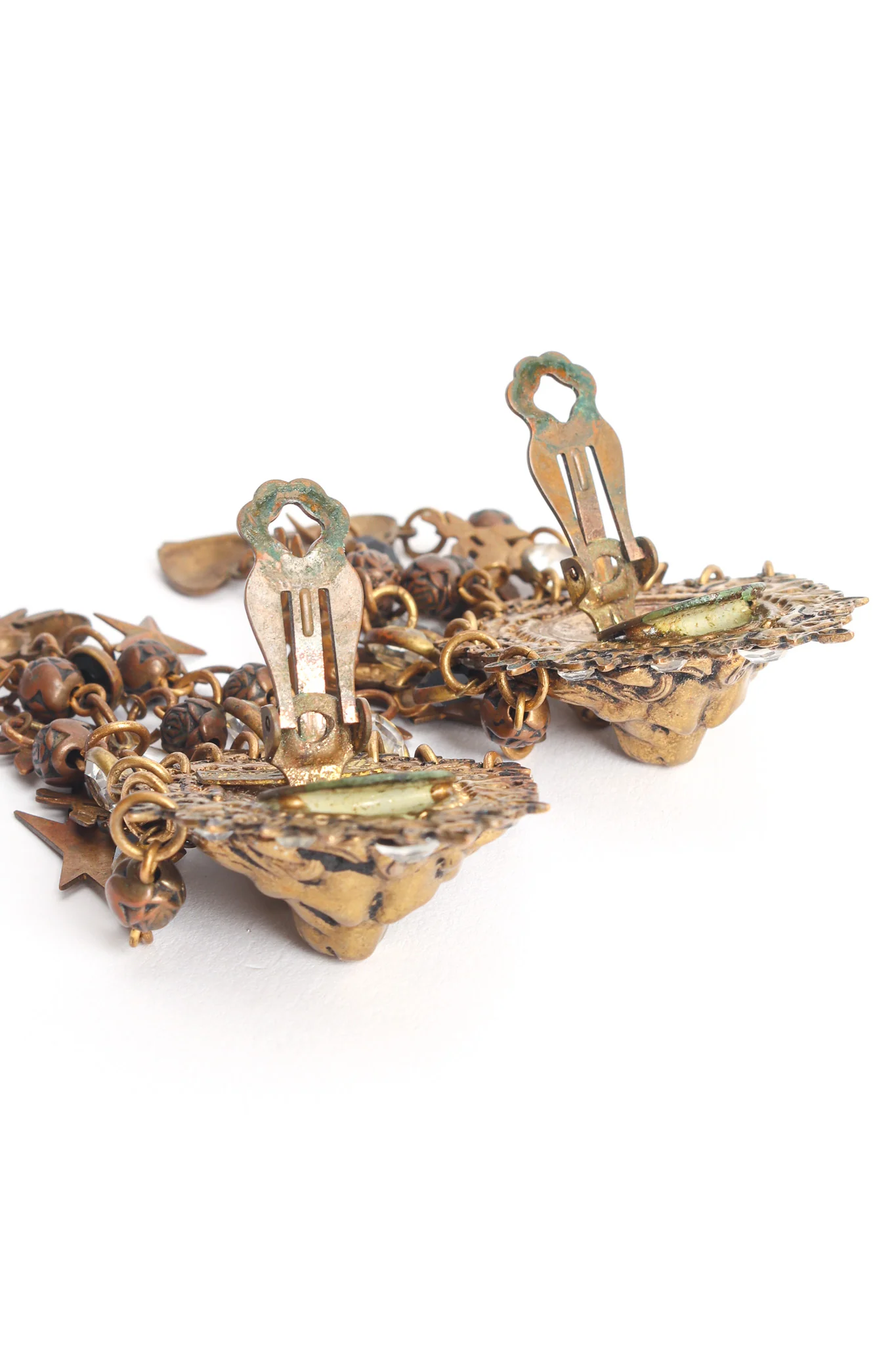 Lion Charm Chandelier Earrings - Image 8