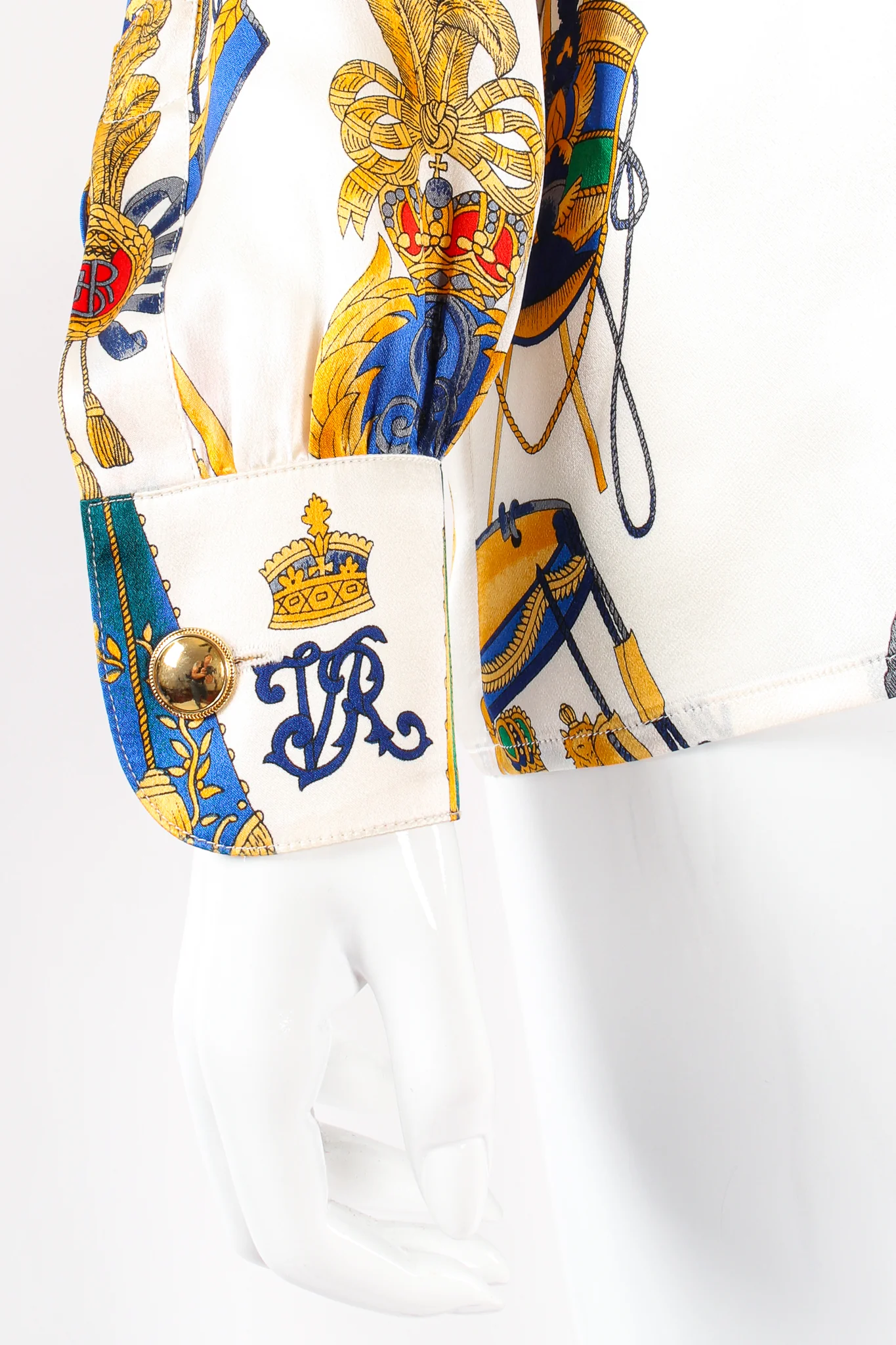 Lion Crest Drum Print Blouse - Image 10