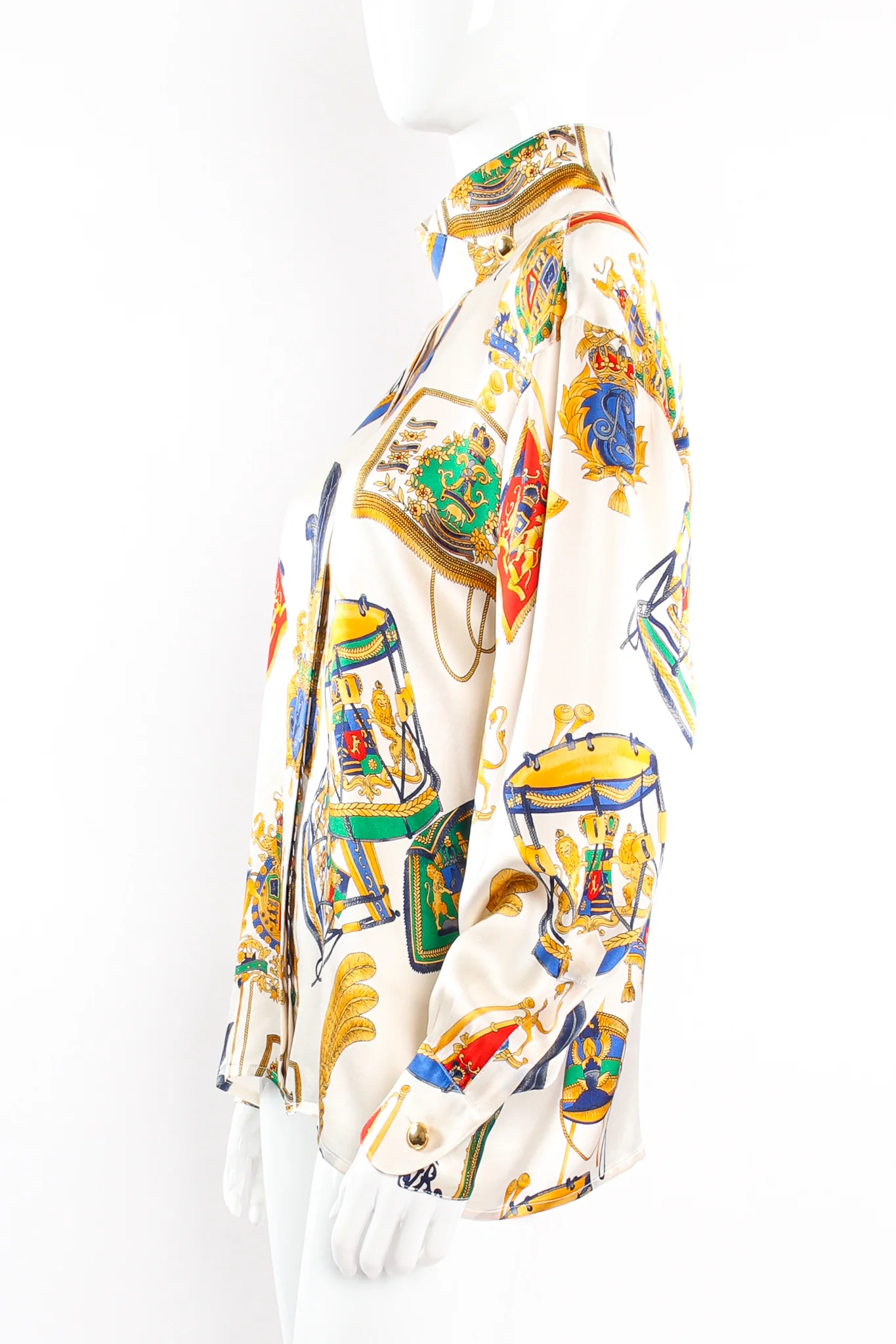 Lion Crest Drum Print Blouse - Image 6