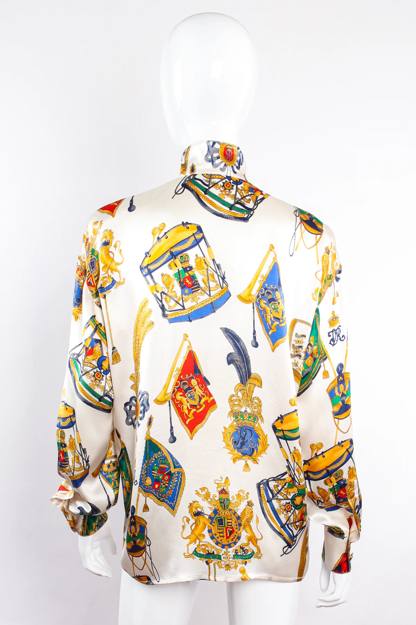 Lion Crest Drum Print Blouse - Image 7