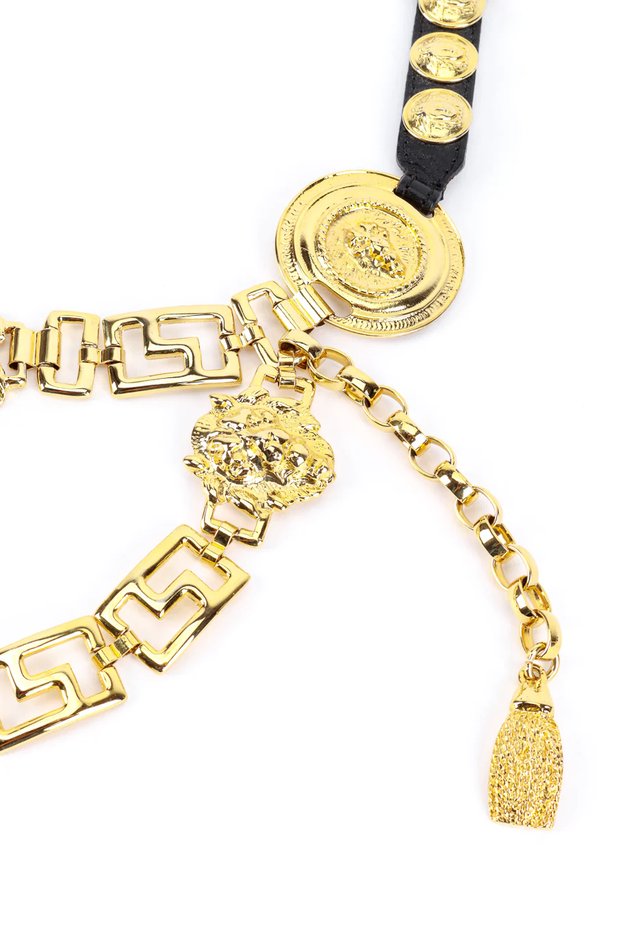 Lion & Medusa Chain Drop Belt - Image 3