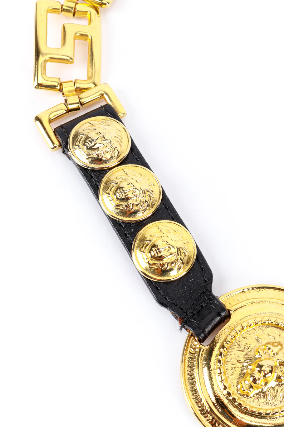 Lion & Medusa Chain Drop Belt - Image 4
