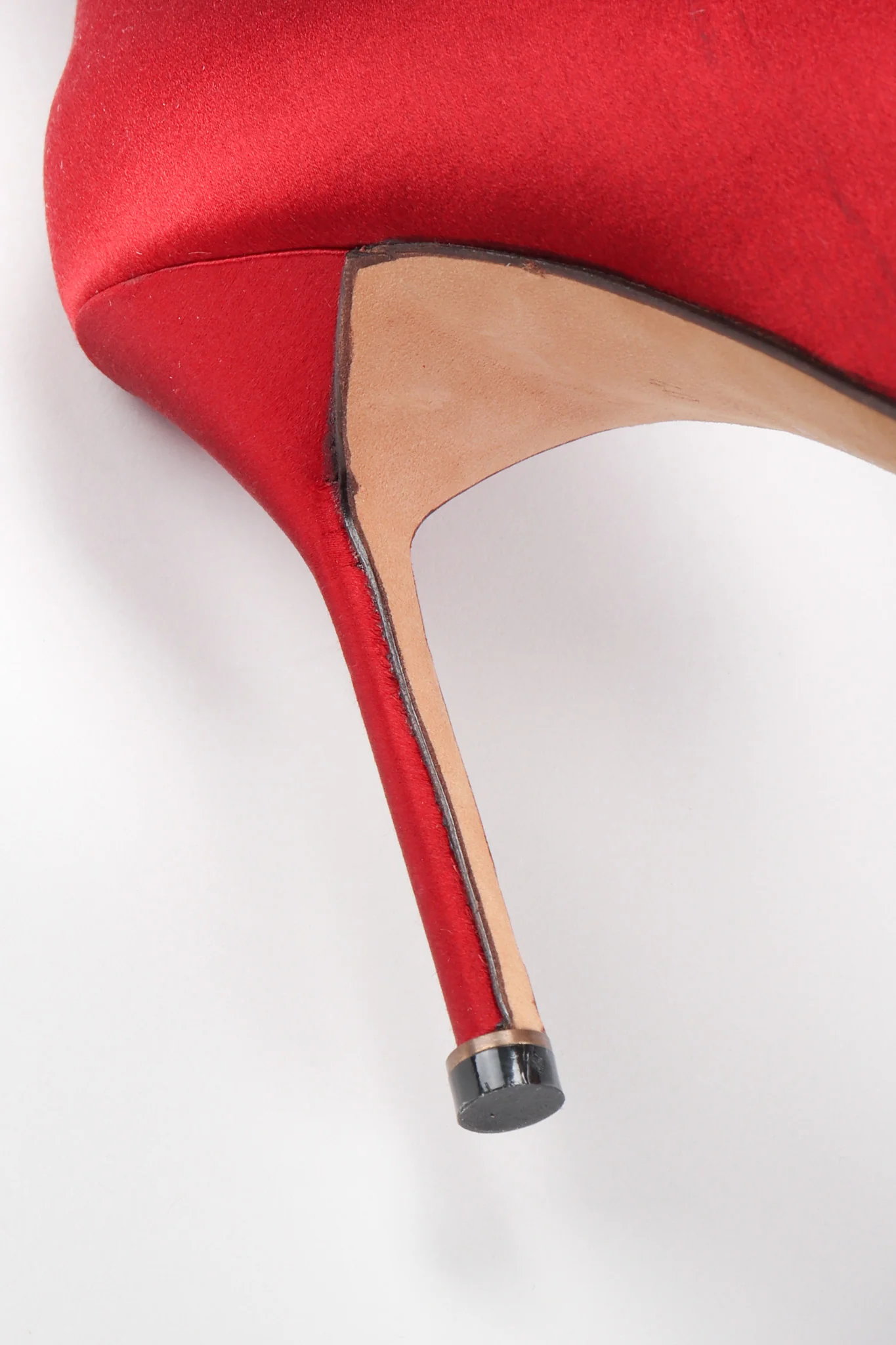 Lipstick Satin Stiletto Boots - Image 19
