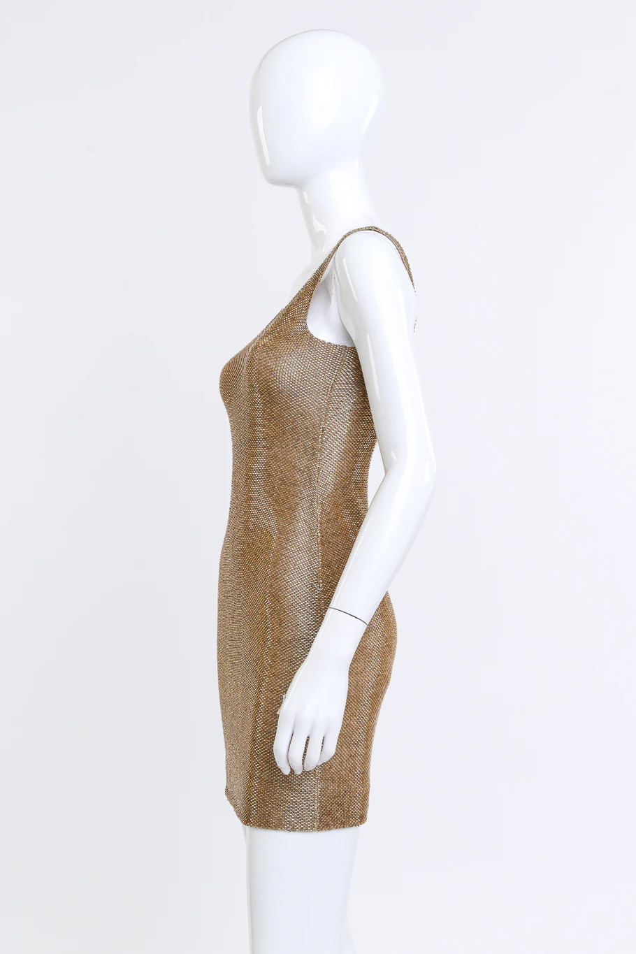 Liquid Gold Beaded Cocktail Dress II - Image 3