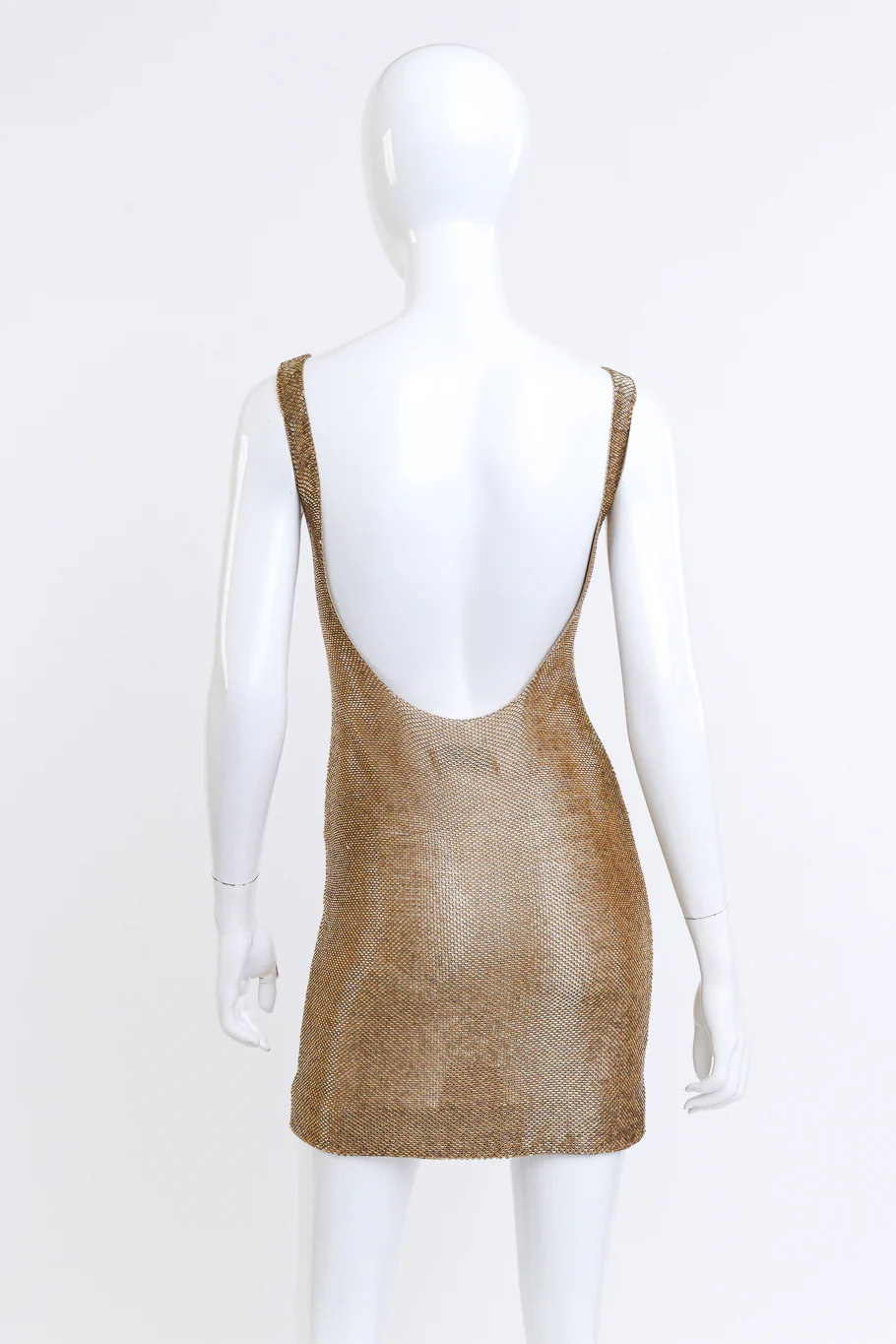 Liquid Gold Beaded Cocktail Dress II - Image 4