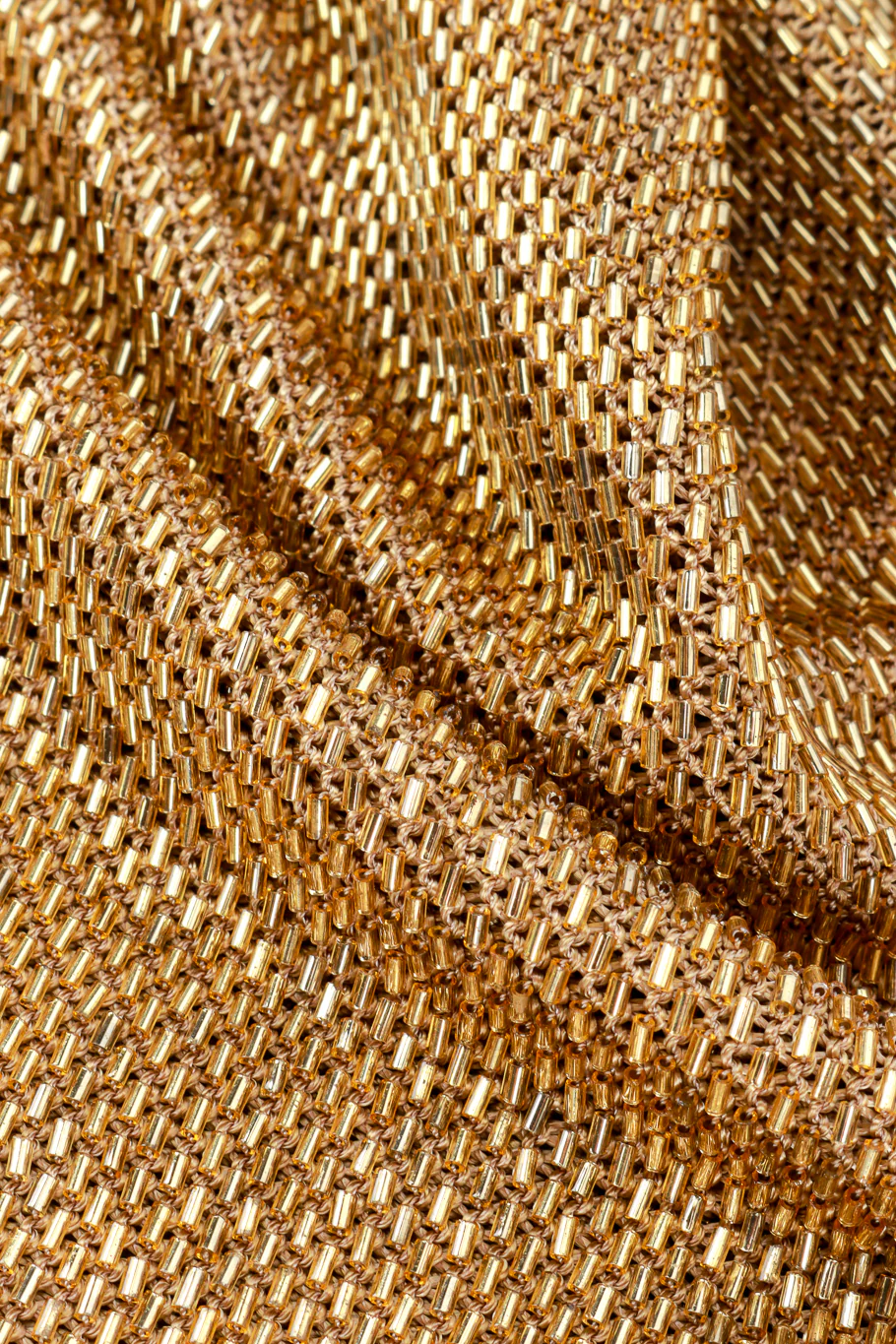 Liquid Gold Beaded Cocktail Dress II - Image 6
