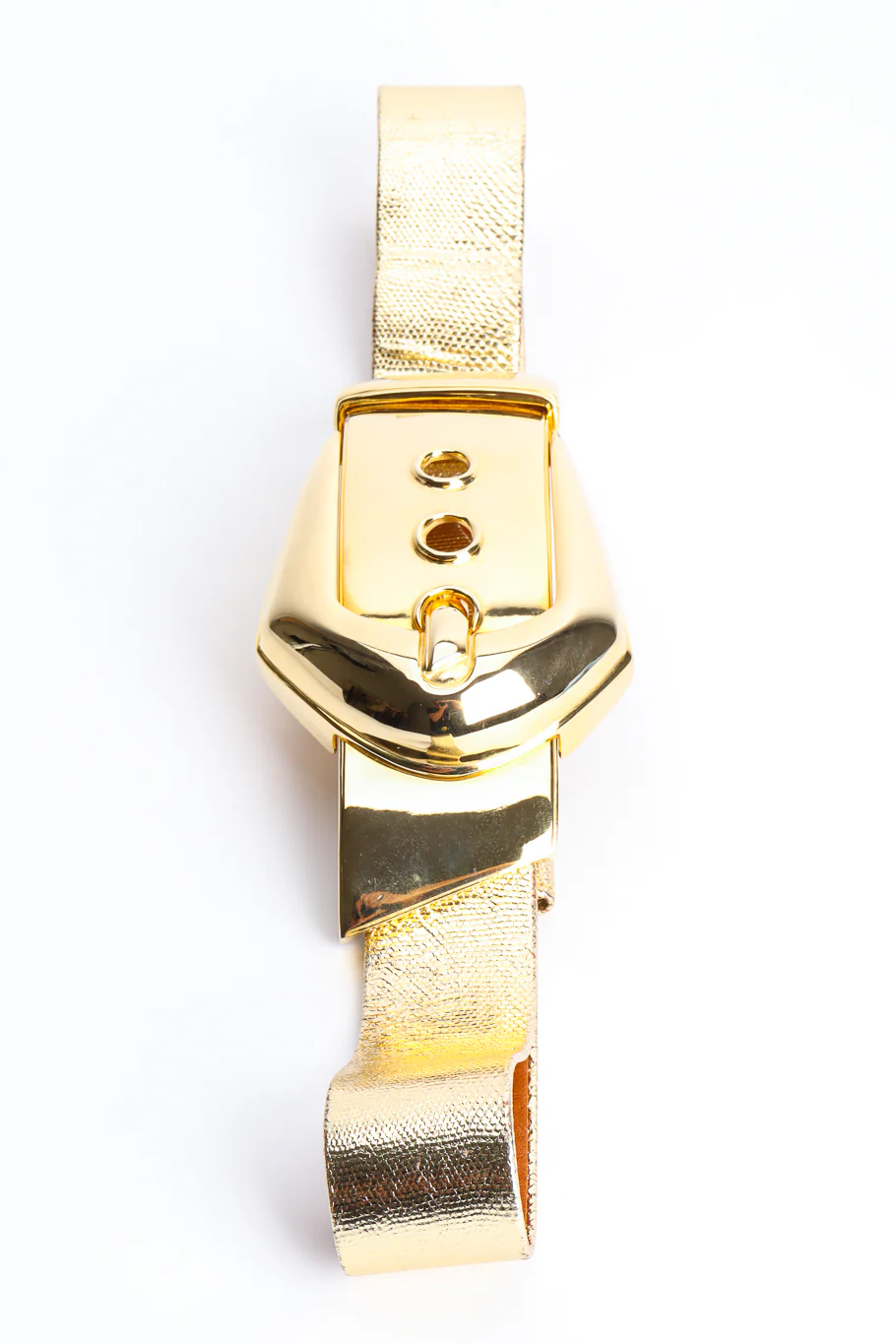 Liquid Gold Lizard Buckle Belt - Image 2