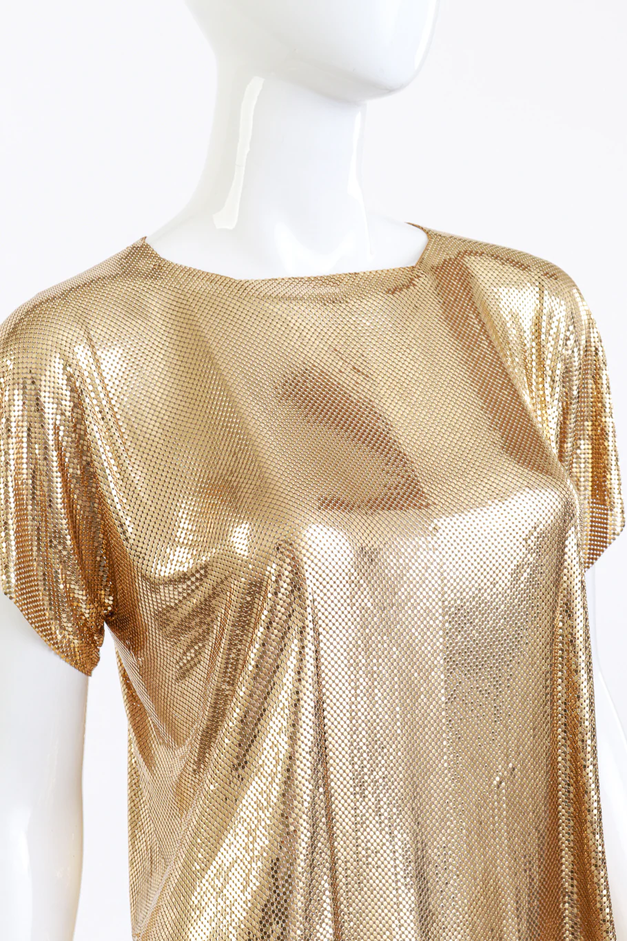 Liquid Gold Metal Mesh Tee - Image 5