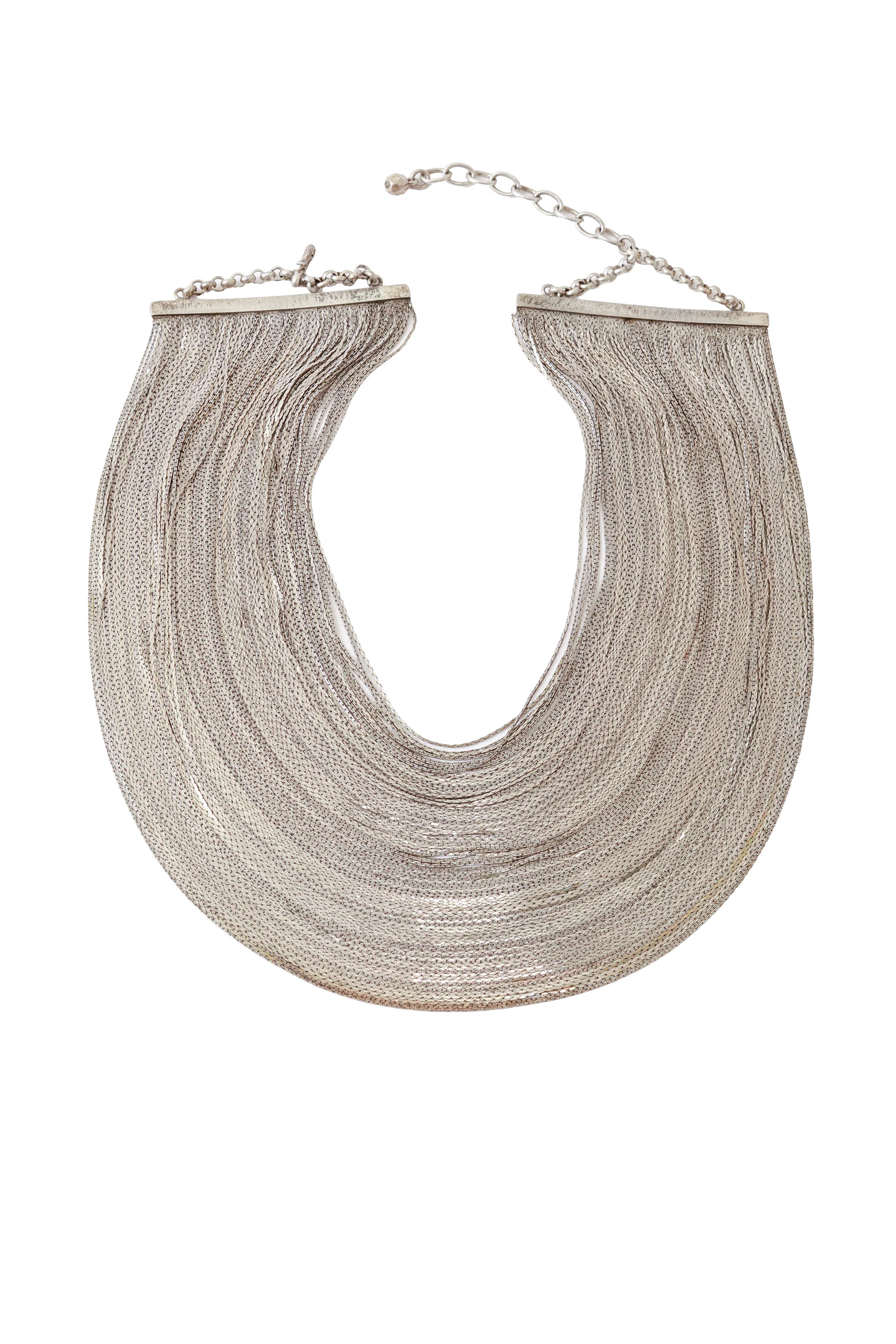 Liquid Herringbone Chain Necklace