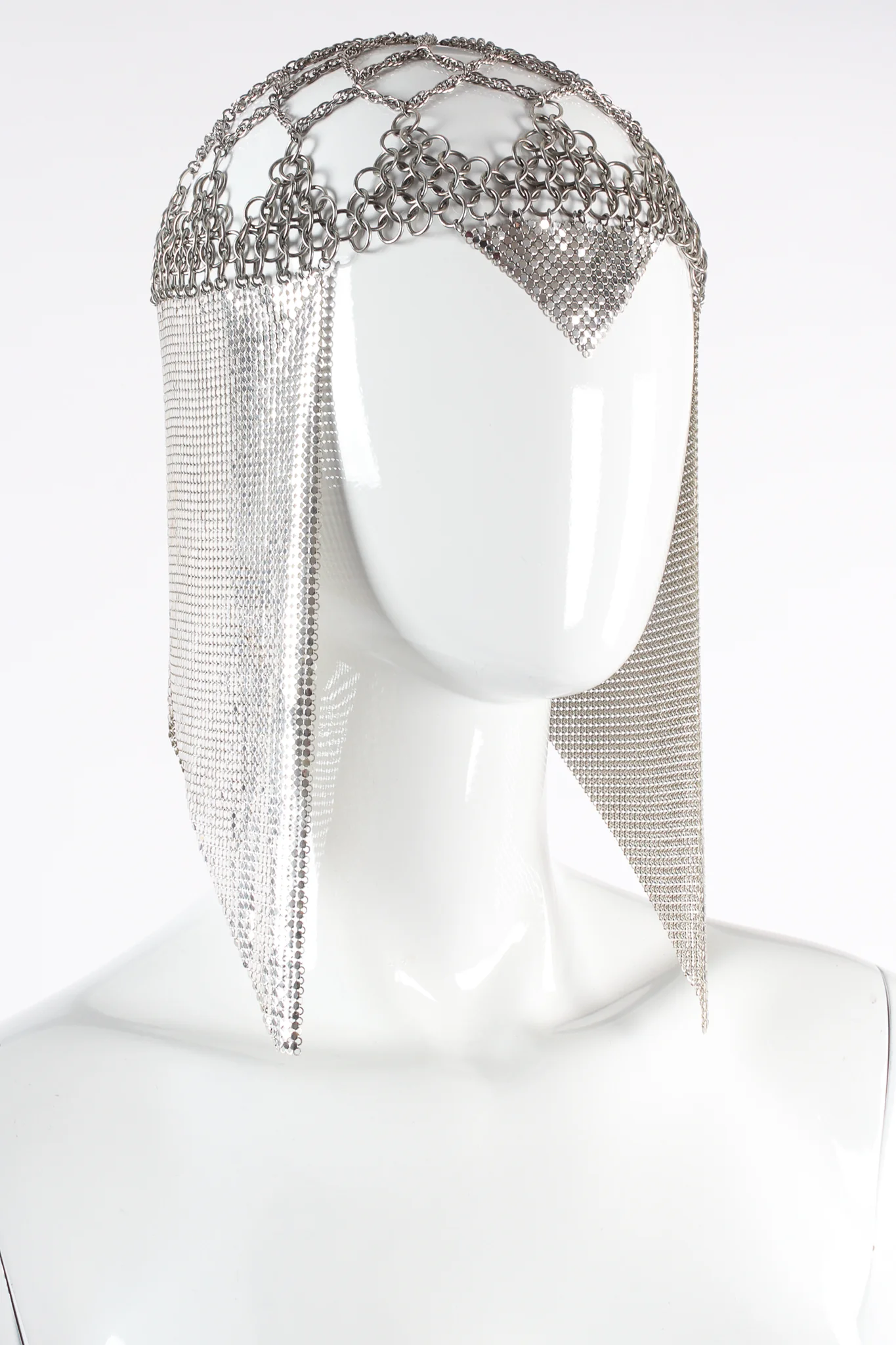 Liquid Mesh Casque Coif Headdress - Image 4
