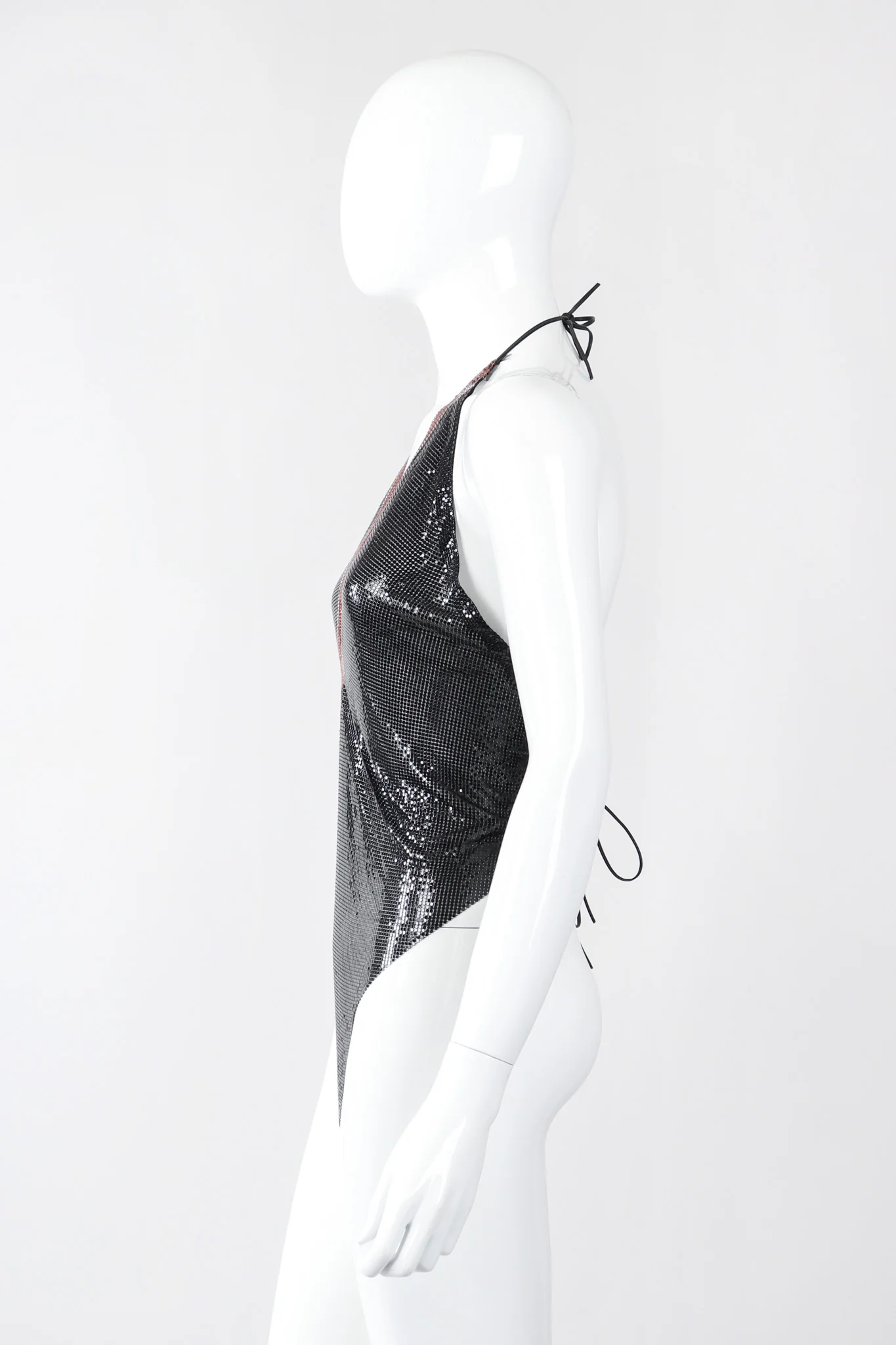 Liquid Mesh V-Neck Halter Top - Image 5