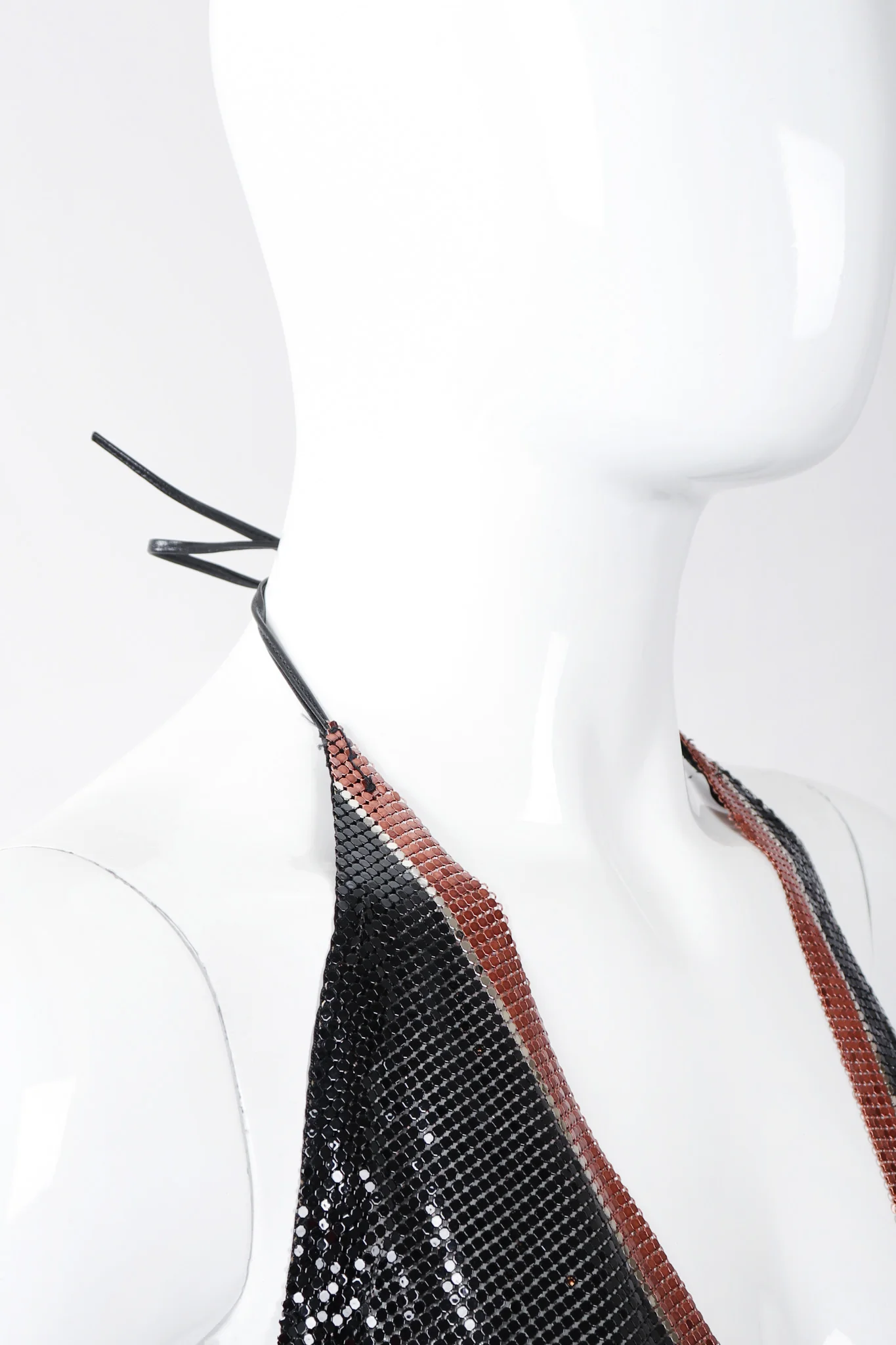 Liquid Mesh V-Neck Halter Top - Image 8