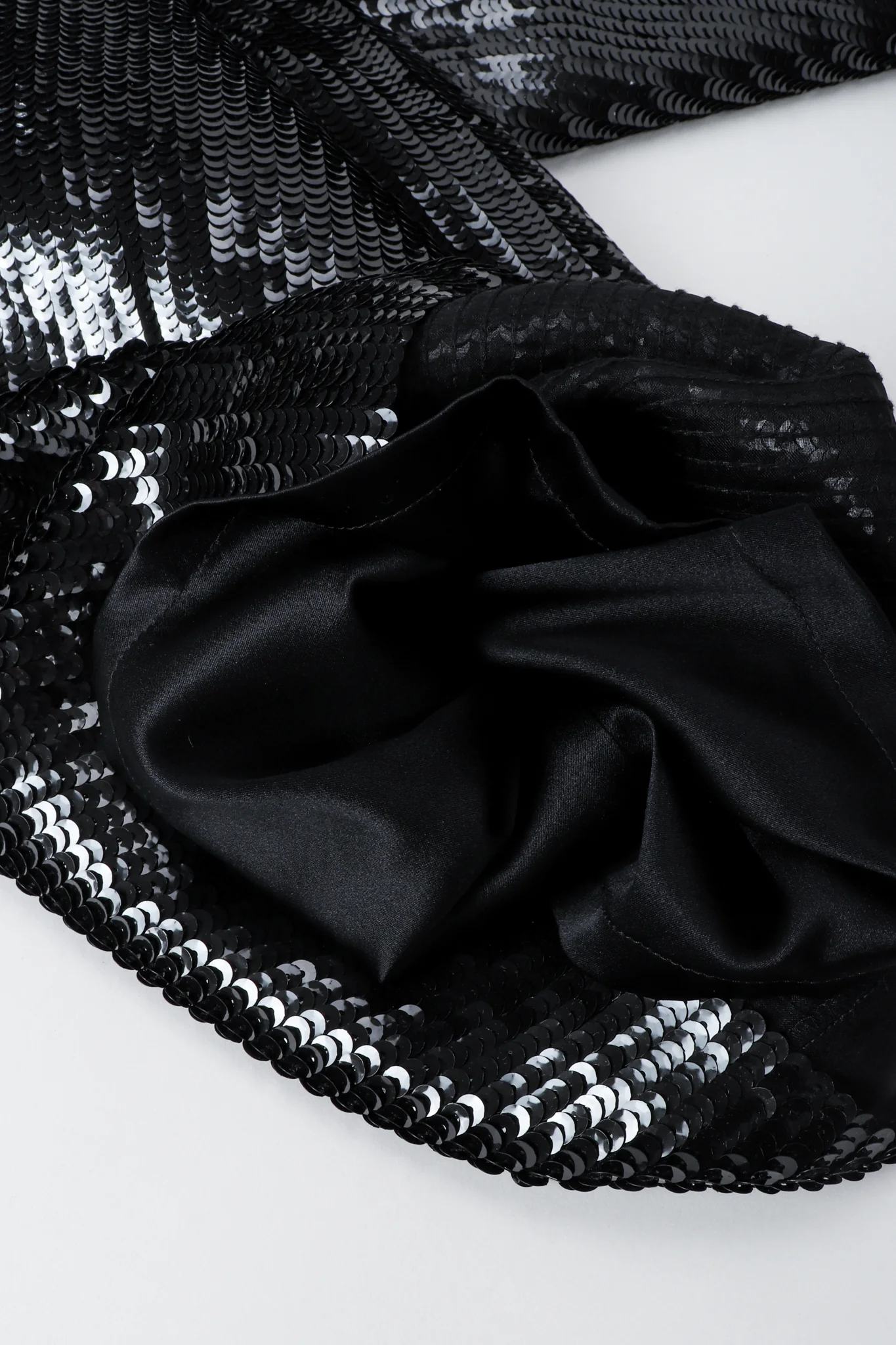 Liquid Sequin Black Tie Jumpsuit - Image 10