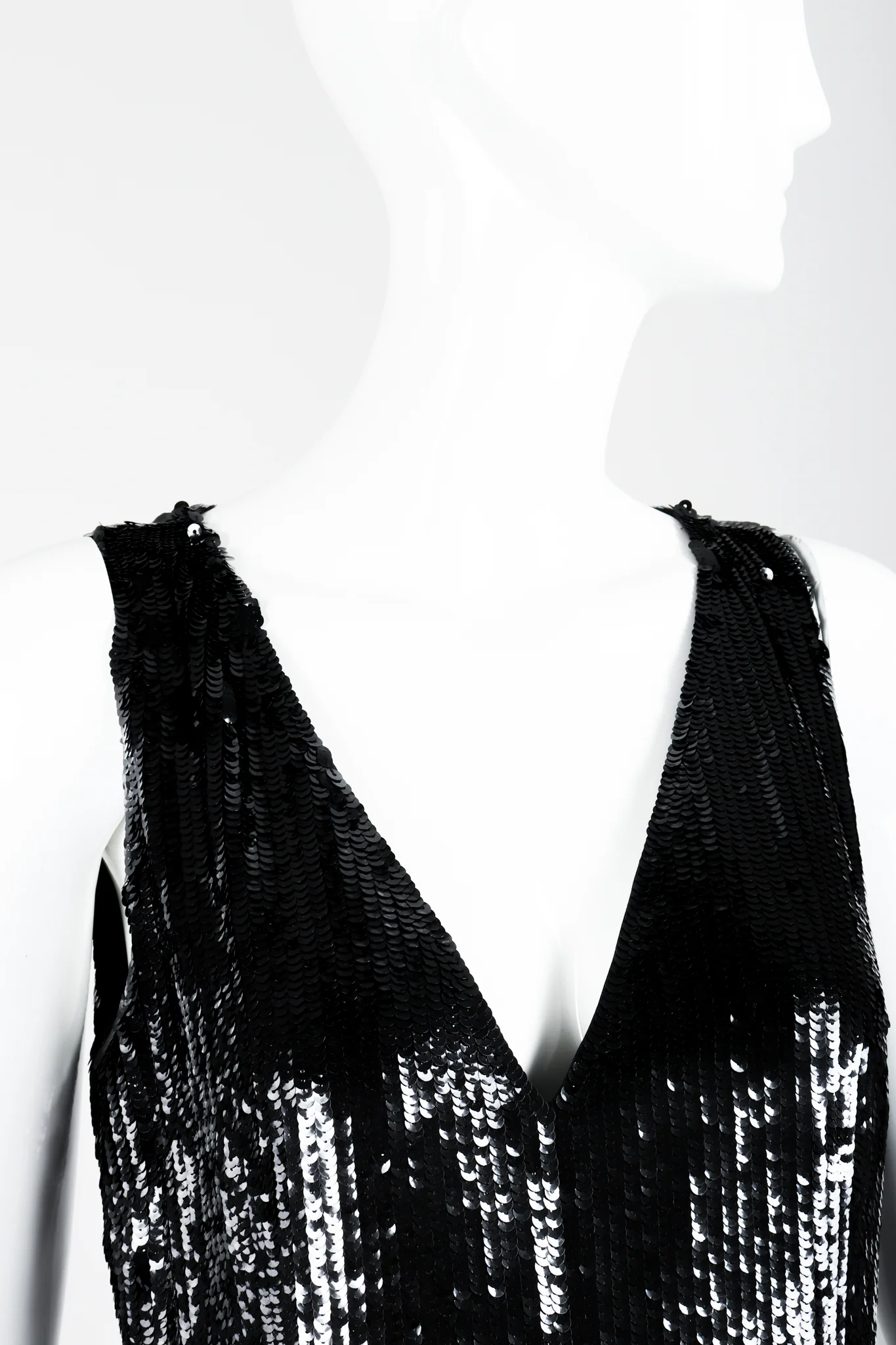 Liquid Sequin Black Tie Jumpsuit - Image 3