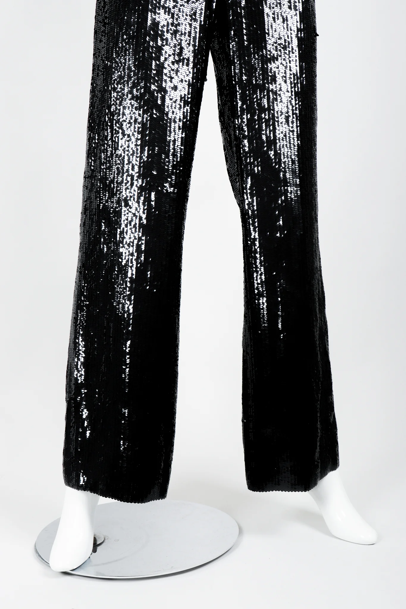 Liquid Sequin Black Tie Jumpsuit - Image 7