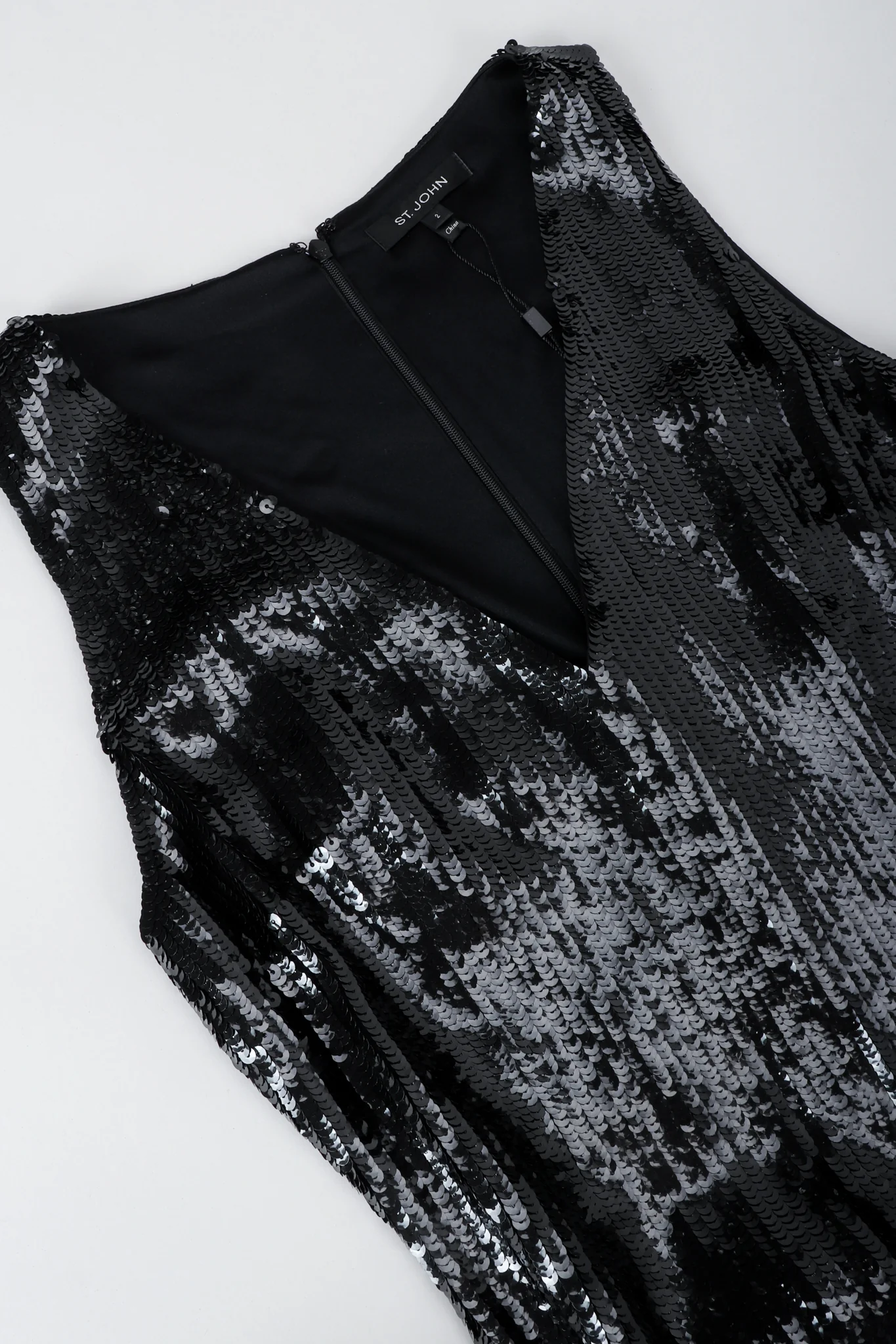 Liquid Sequin Black Tie Jumpsuit - Image 8