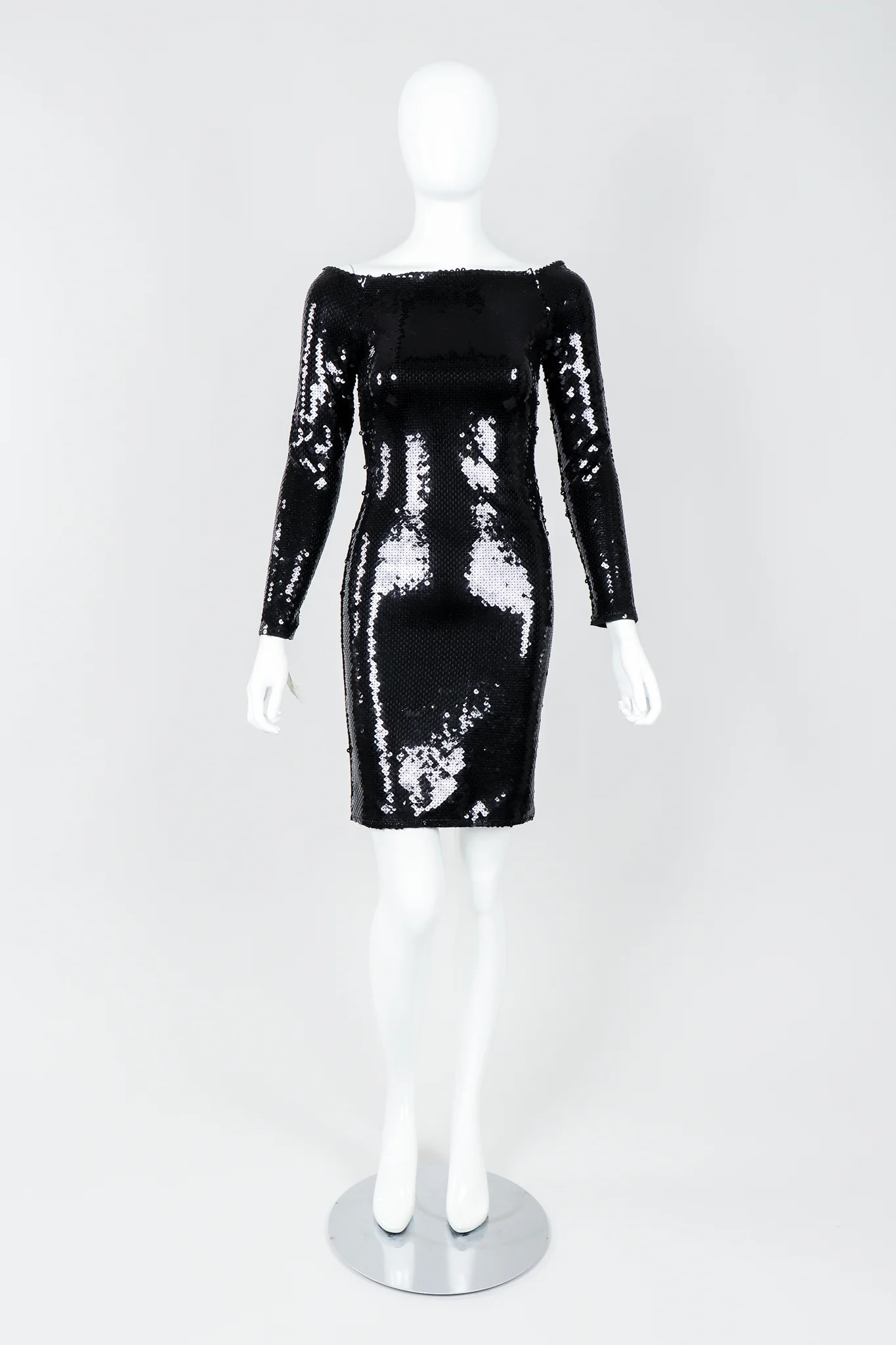 Liquid Sequin Off-The-Shoulder Dress - Image 3