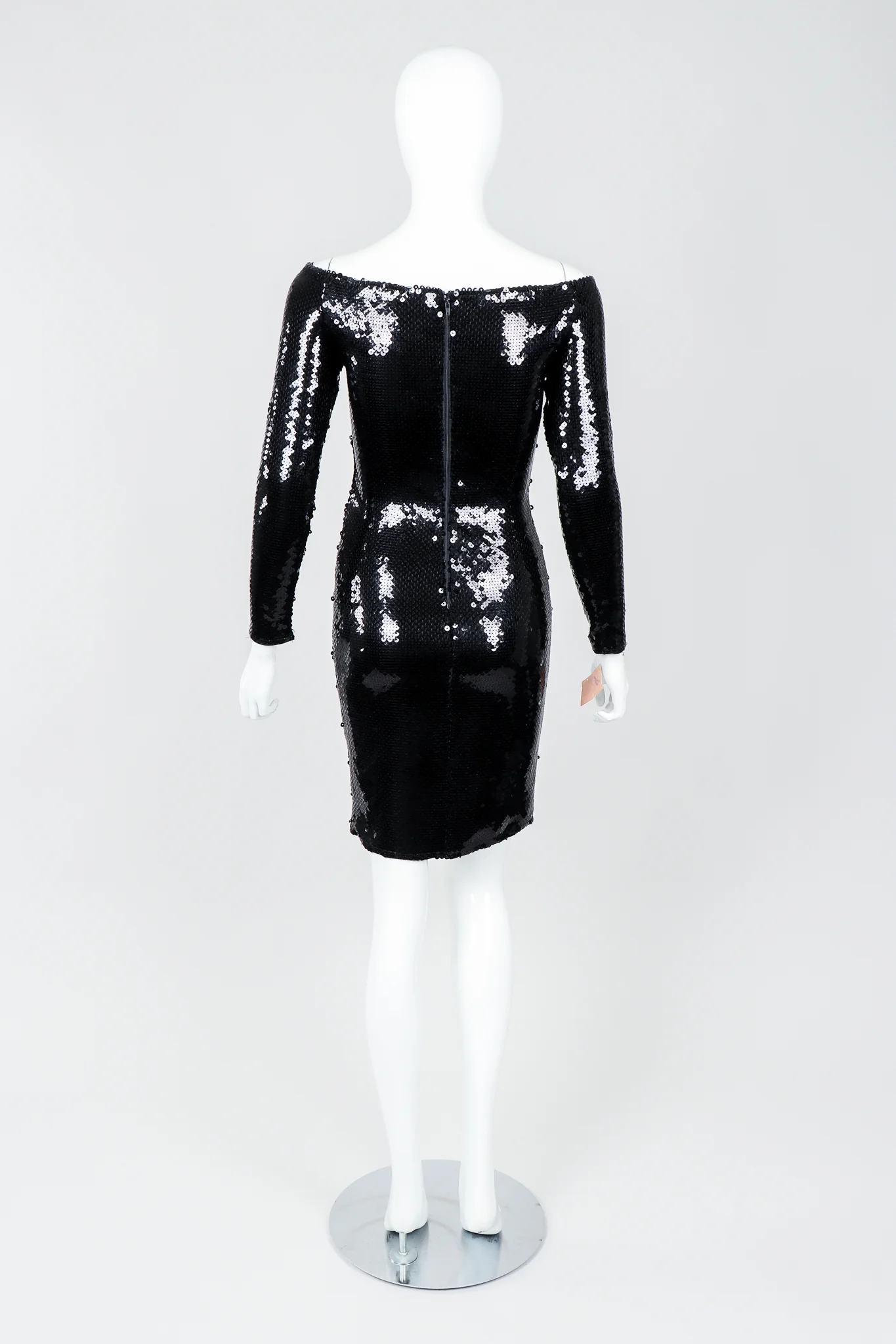 Liquid Sequin Off-The-Shoulder Dress - Image 4