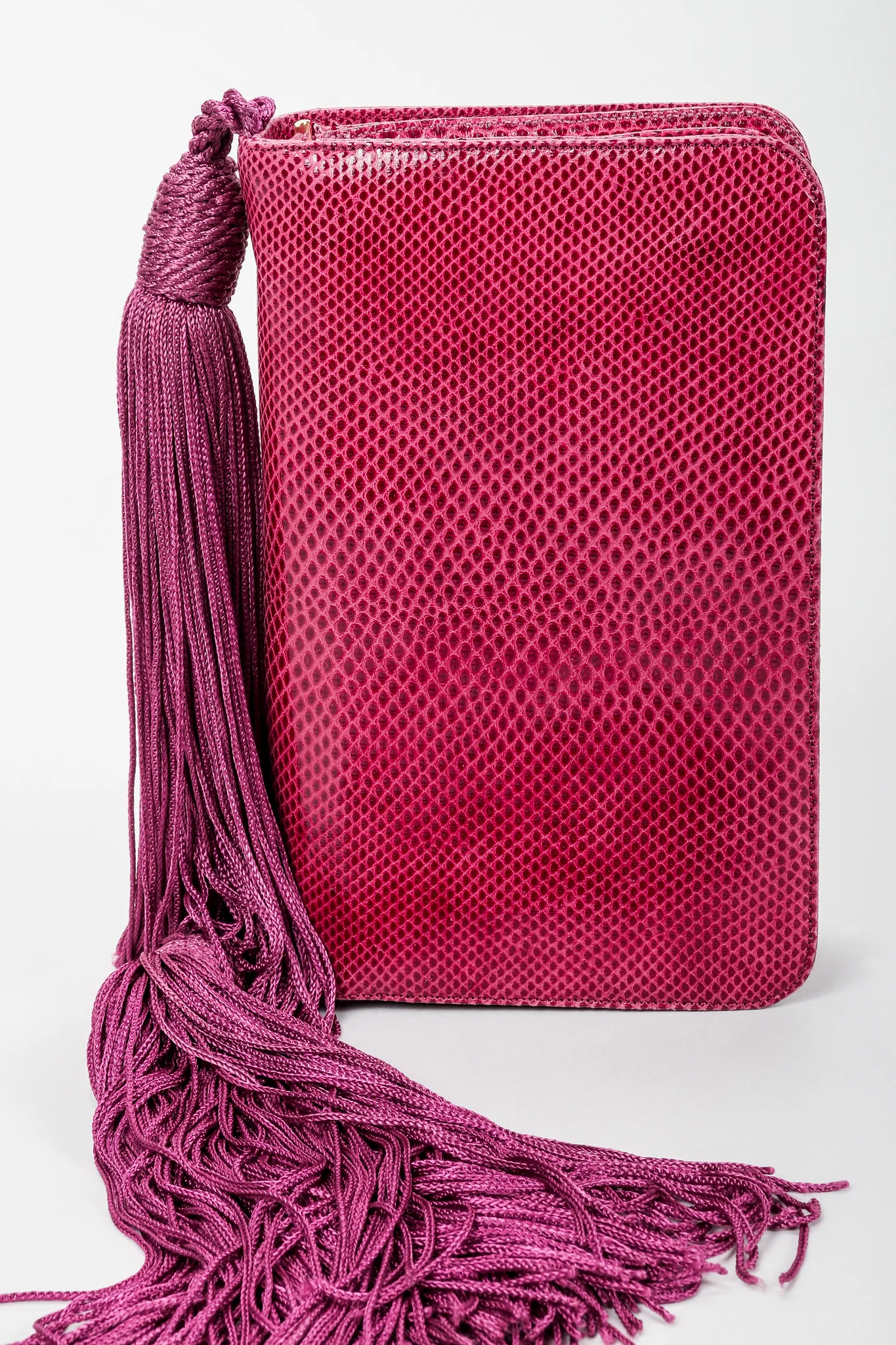 Lizard Double Tassel Clutch - Image 11