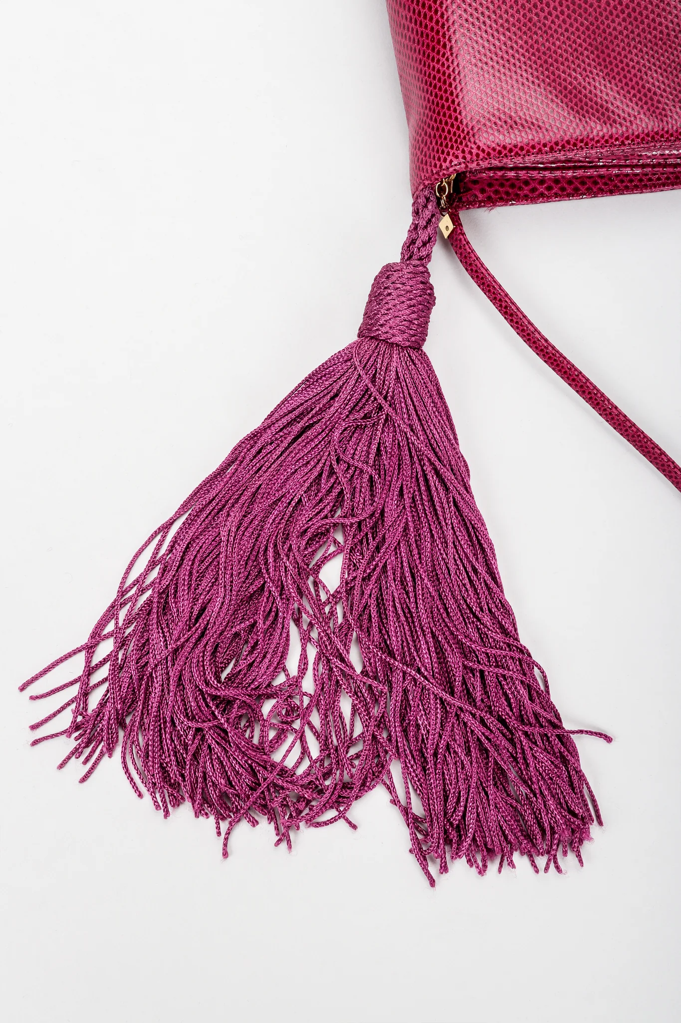 Lizard Double Tassel Clutch - Image 12