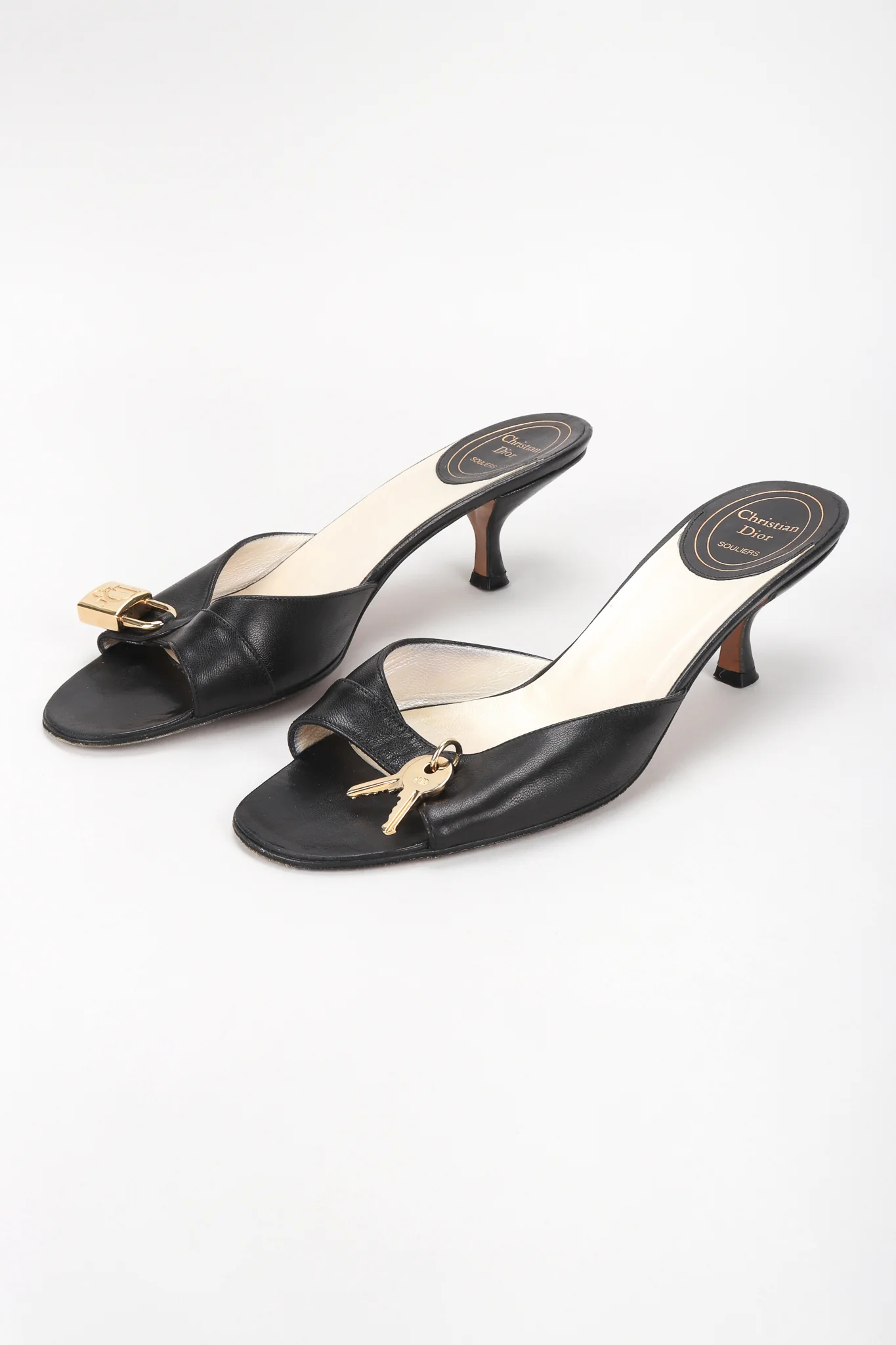 Lock & Key Leather Sandals - Image 2